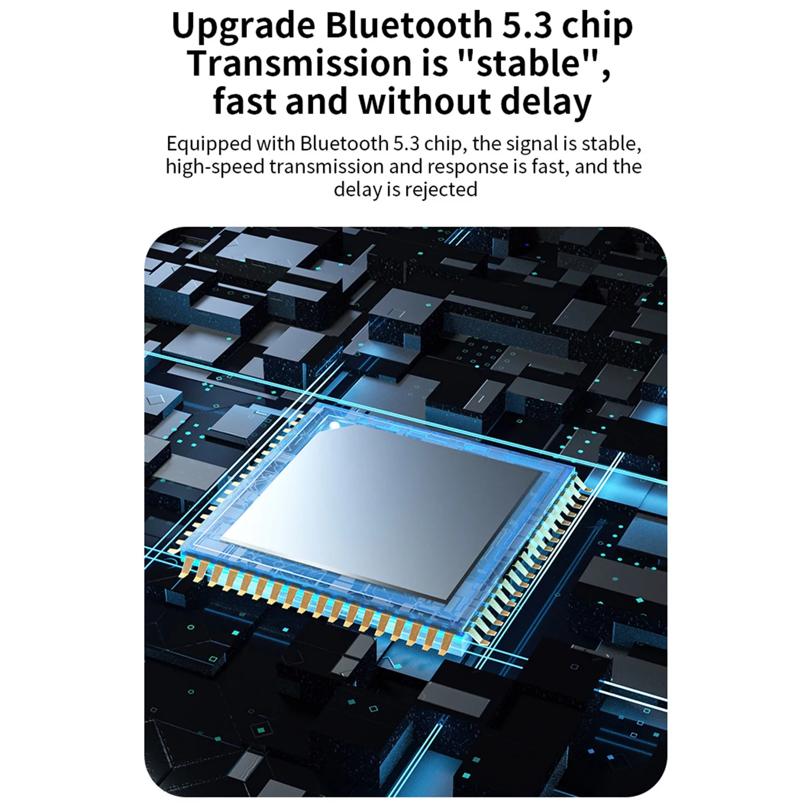 YHAIOGS Bluetooth Earpiece for Cell Phone Bluetooth 5.3 Headphones Dual Microphone Wireless Earbuds Long Battery Life LED Display Deep Bass Noise Cancelling Headphones Compatible with