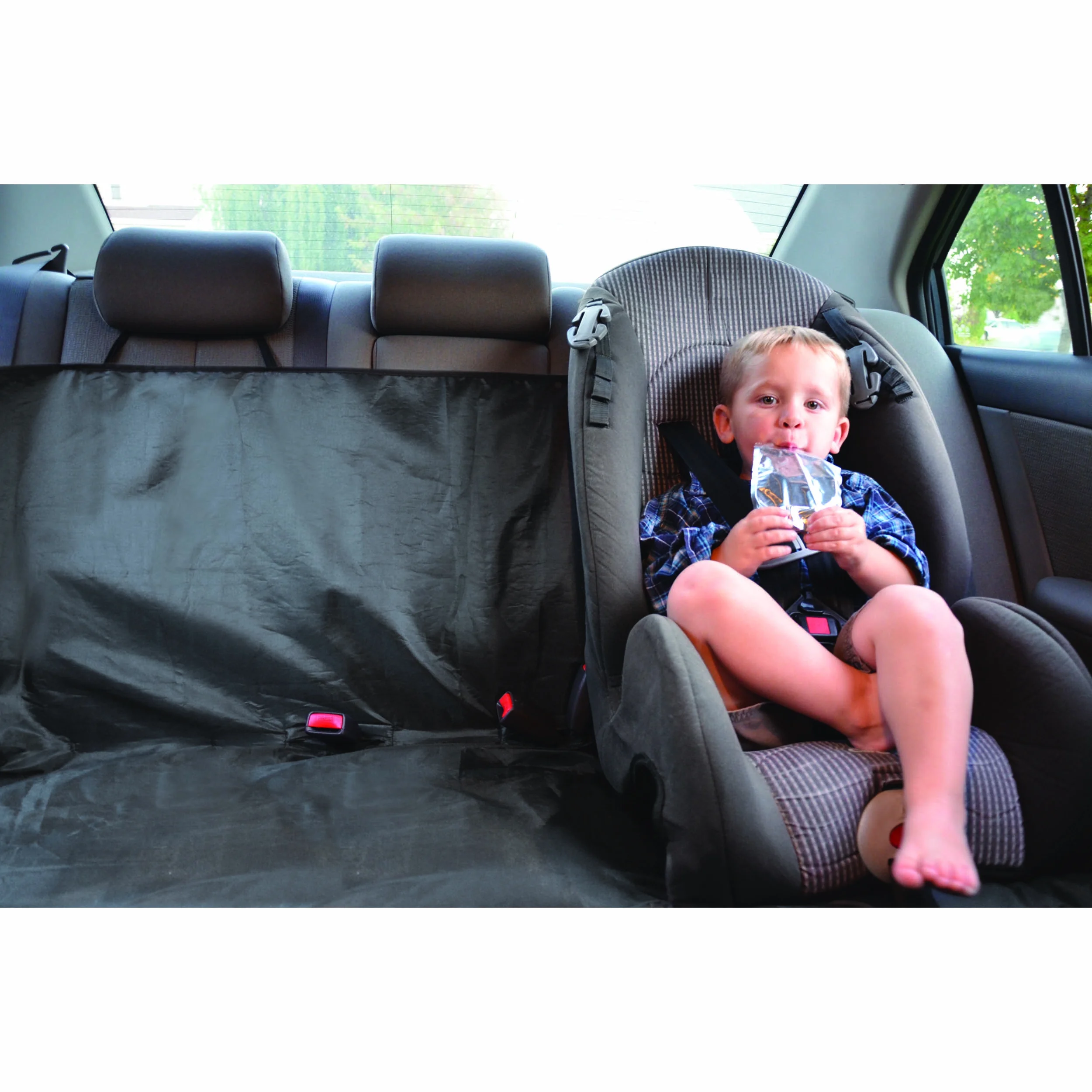 Auto Drive Water Resistant Rear Bench Seat Protector, Black