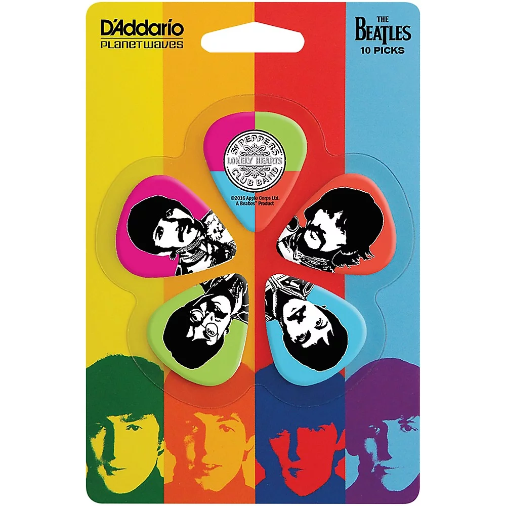 Planet Waves 1CWH4-10B6 Beatles Guitar Picks, Meet the Beatles, 10 Pack, Heavy Gauge