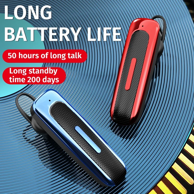 New E1 Bluetooth- Headphones High Battery Life Business And Sports Earbuds Long Standby Wireless Stereo Single Earbuds