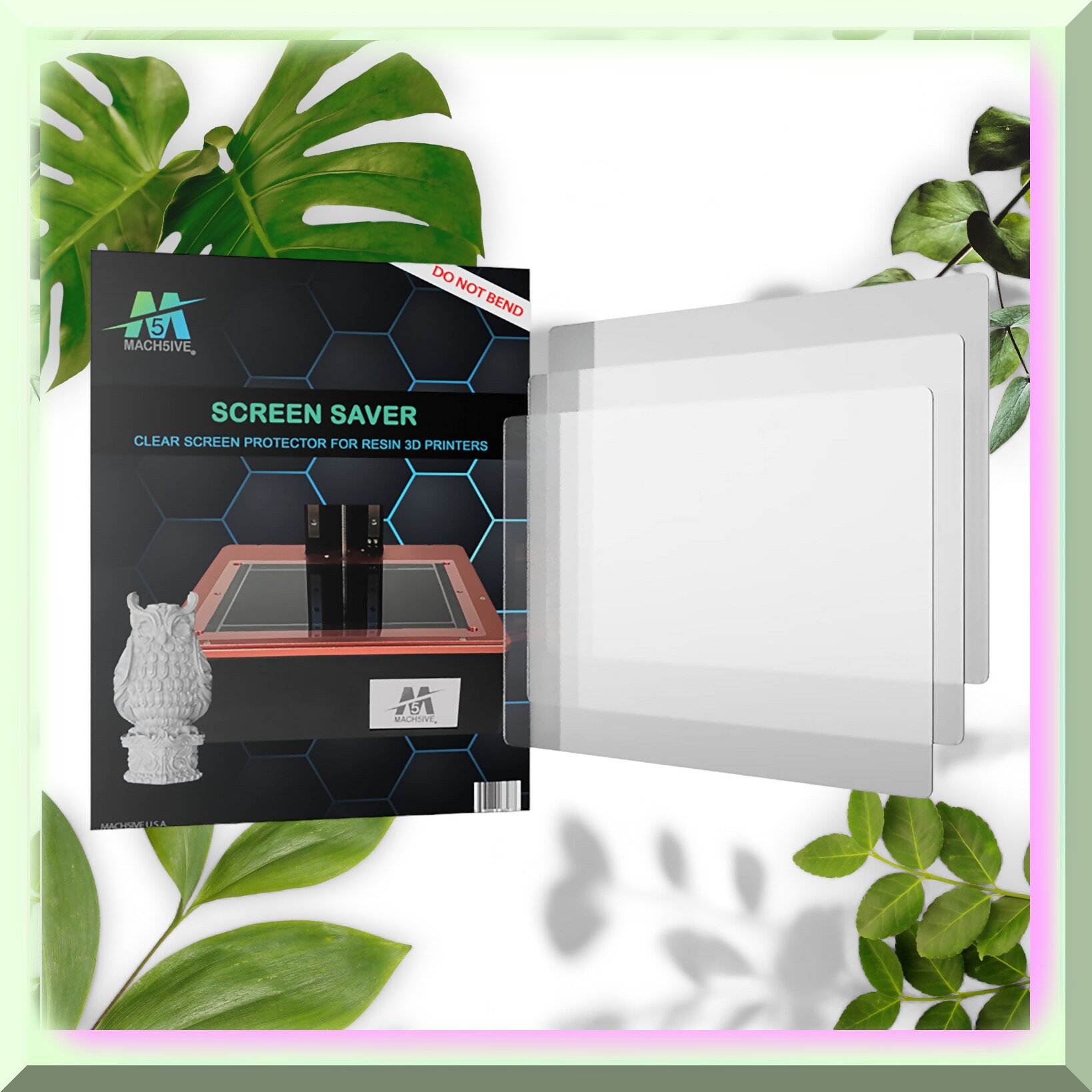 ResinGuard 3D - Crystal Clear Screen Protector for Foto 8.9 Printers (3 Pack)