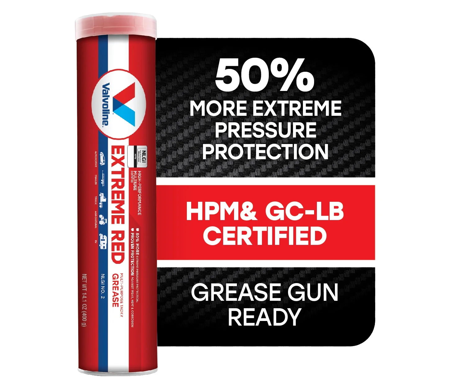 Valvoline Extreme Red #2 Multi-Purpose Grease 14.1 oz