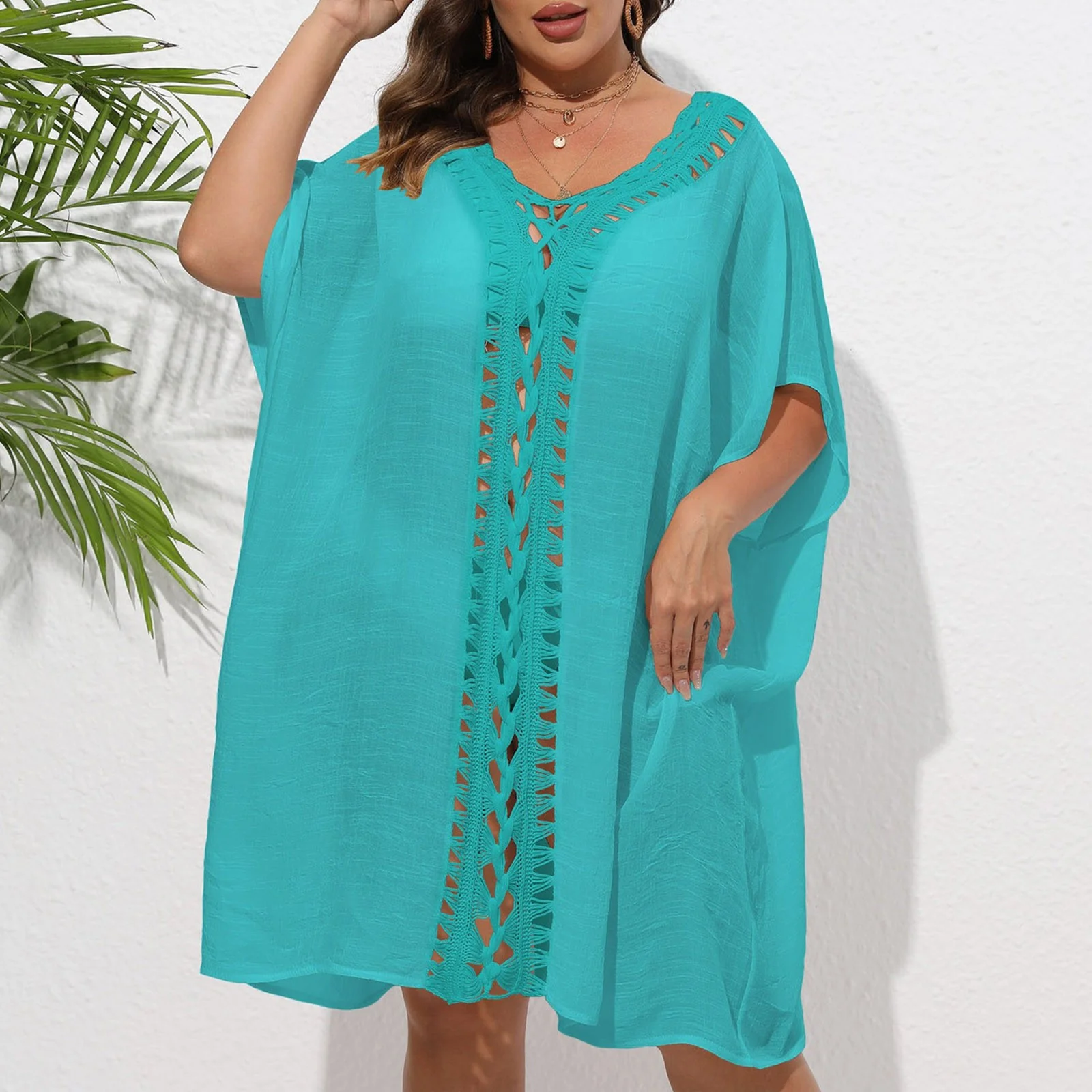 Women Mid Length Sleeve Pullover Plus Size Viscose Women Dress For Prayer