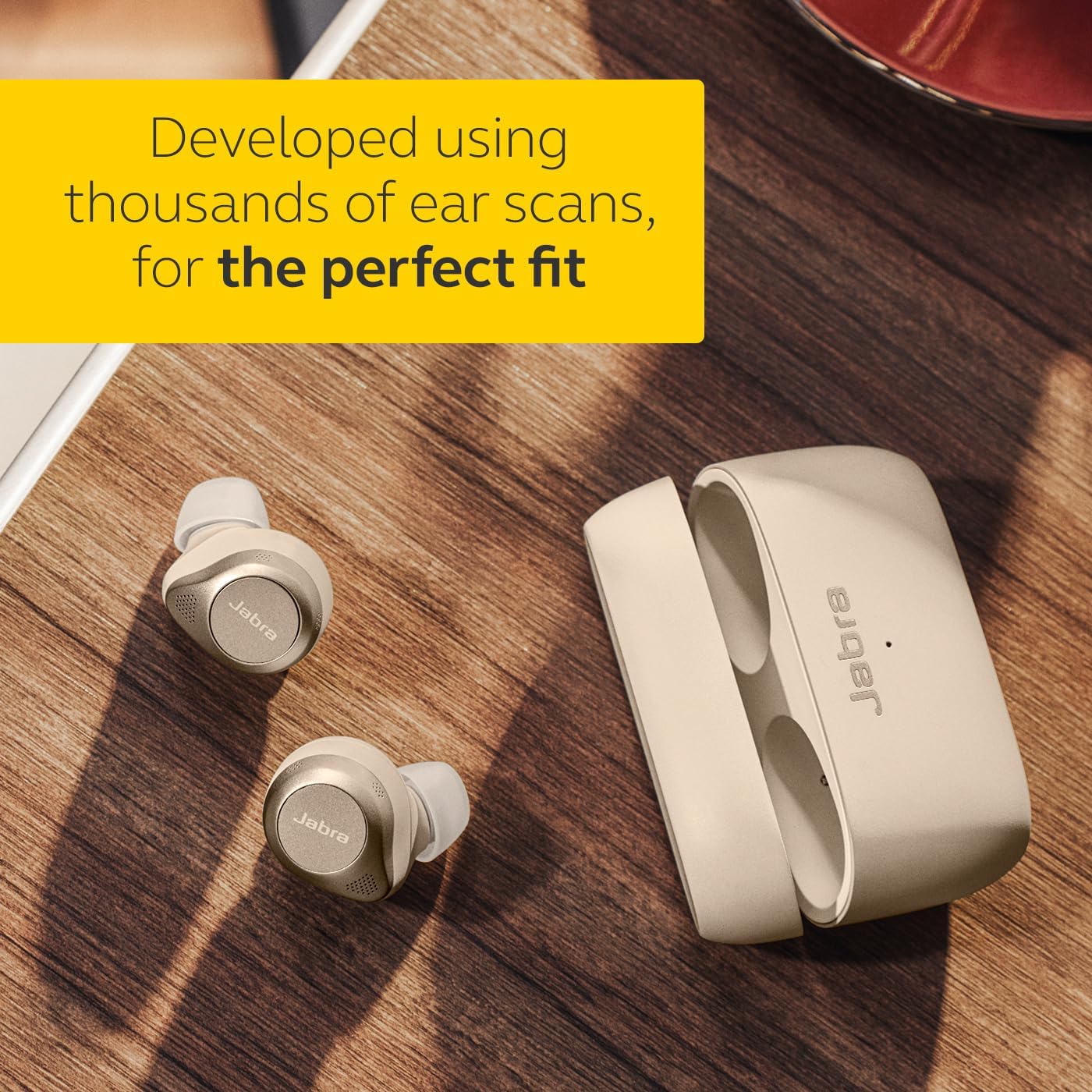 Jabra Elite 85t True Wireless Bluetooth Earbuds, Beige Refurbished