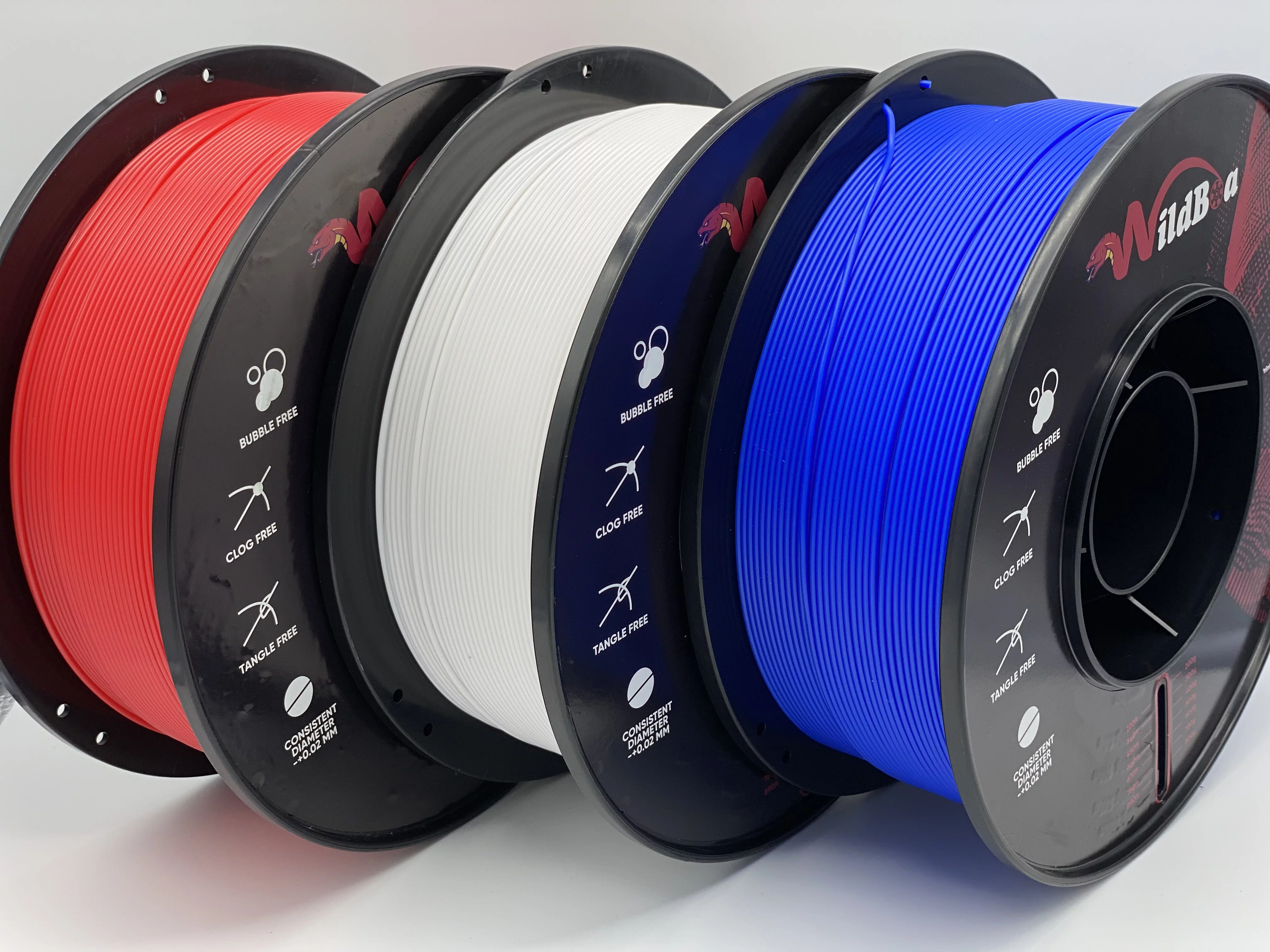 WildBoa Premium PLA+ for 3D Printers/Pens 1 kg, Gray