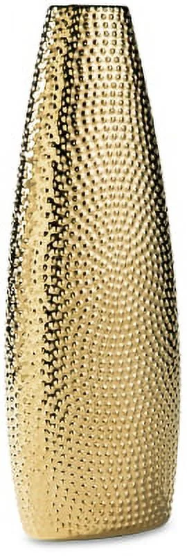 Signature Design by Ashley Contemporary Efim Vase  Gold Finish
