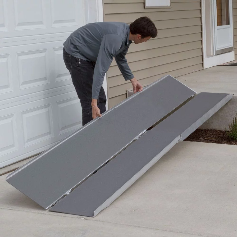 Silver Spring Aluminum Multi-Fold Wheelchair Ramp - 10' Long