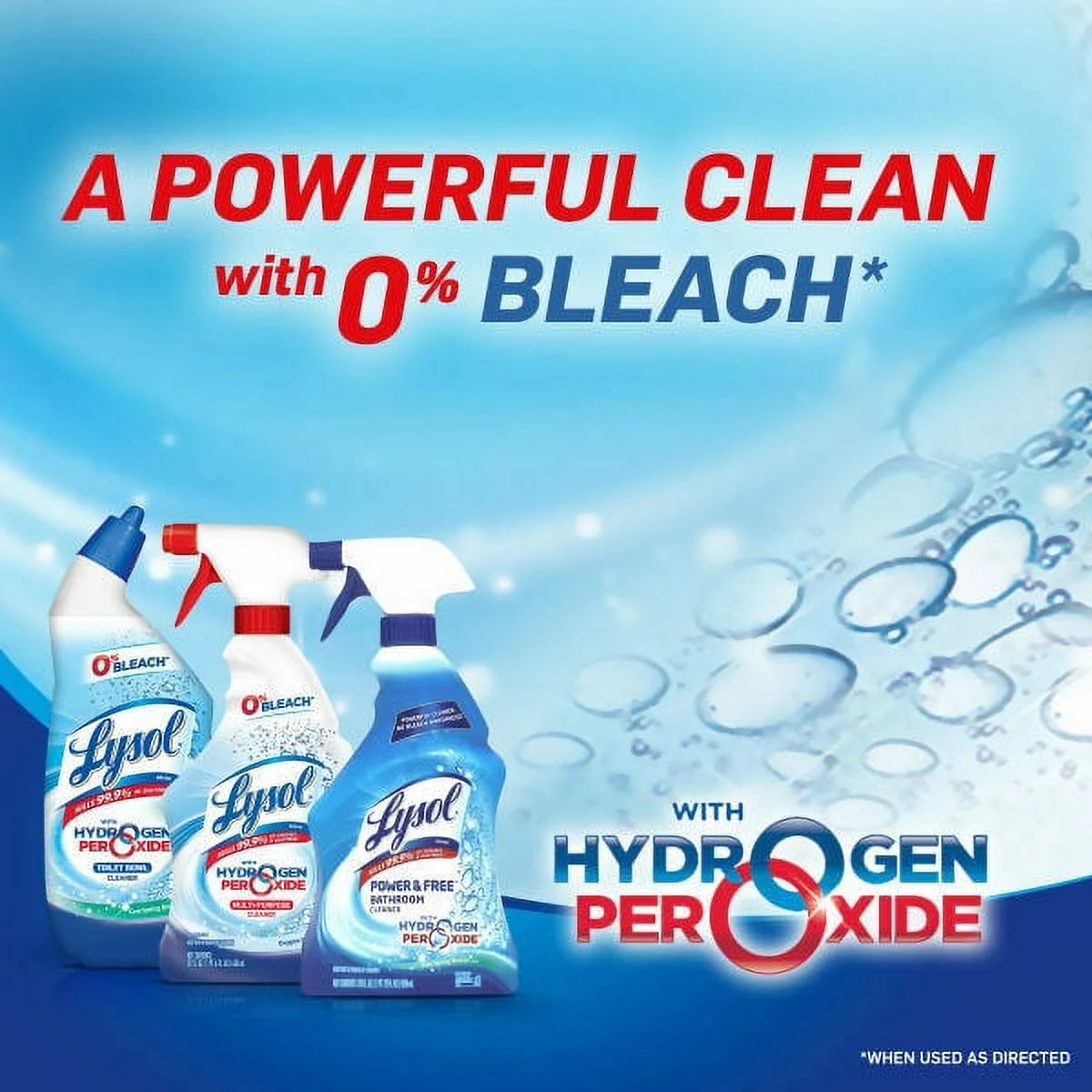 Lysol with Hydrogen Peroxide Multi-Purpose Cleaner, Citrus Sparkle Zest 32 oz (Pack of 2)