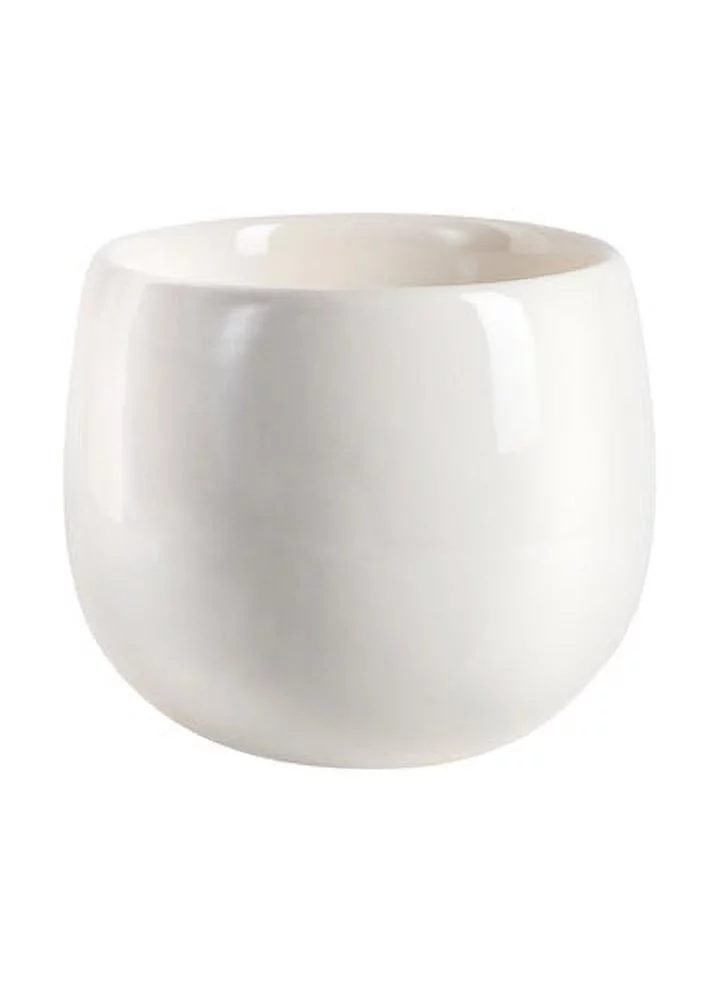 Serene Spaces Living Extra Large White Ceramic Floral Vase, 8