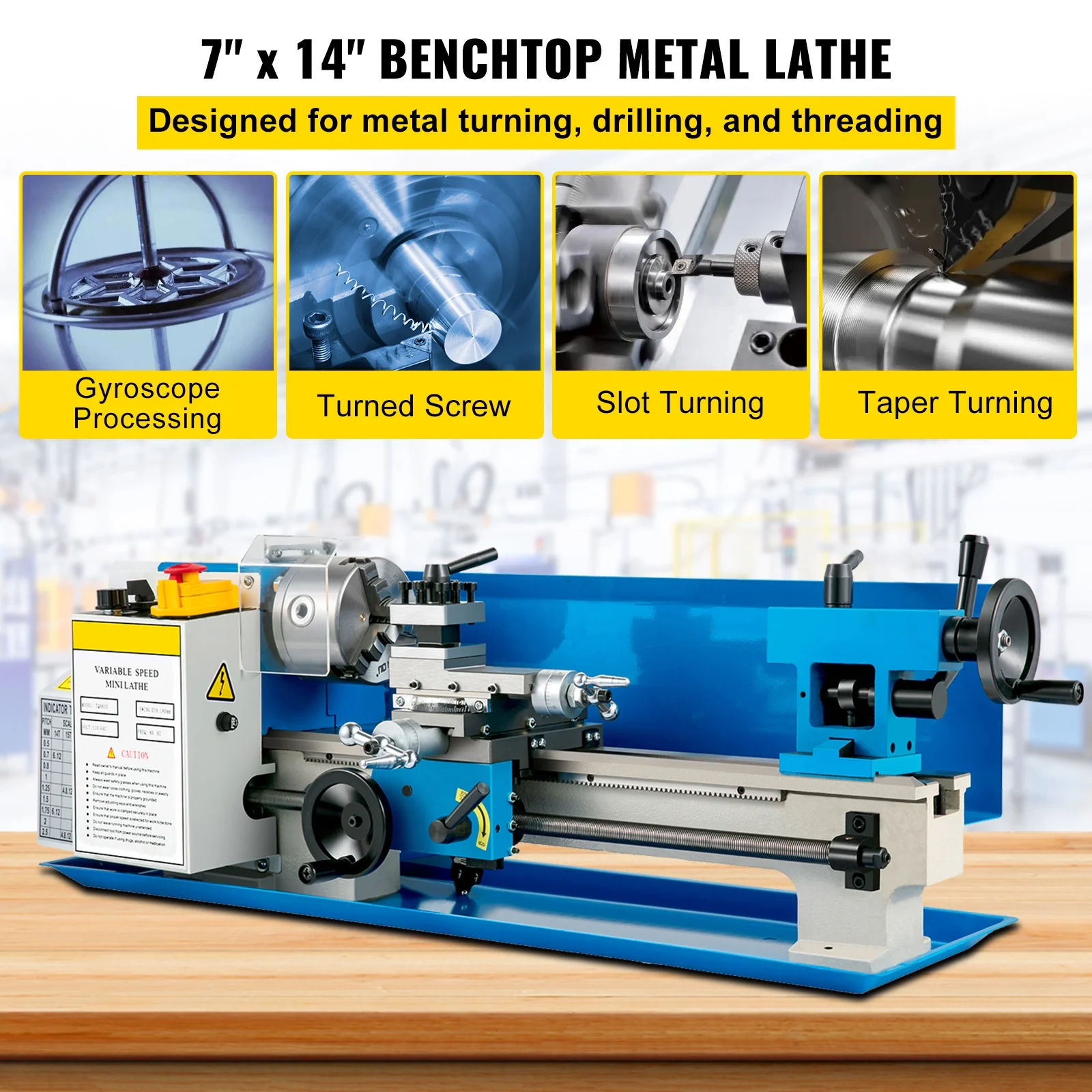 SKYSHALO Metal Lathe 7