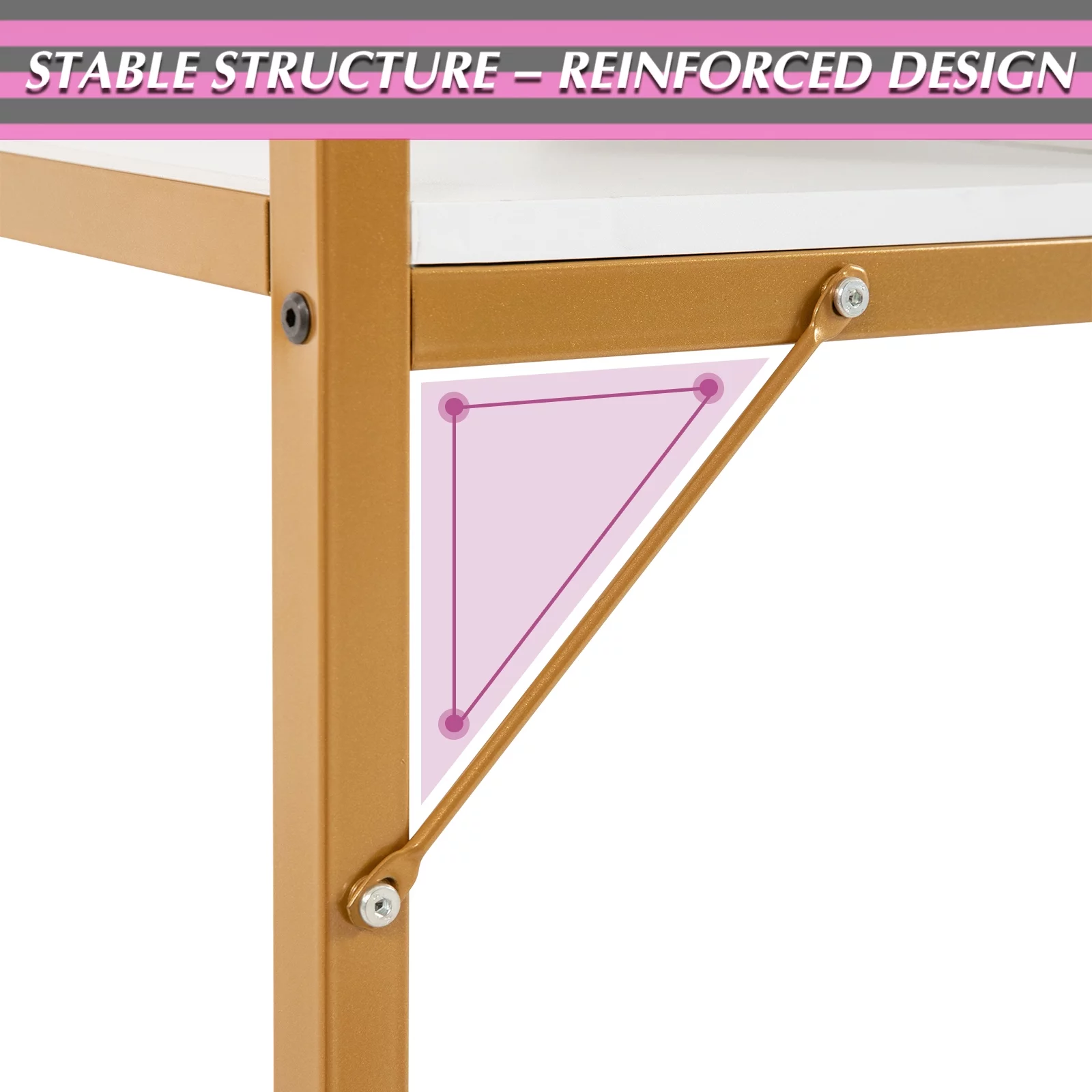 Marble White Manicure Table Nail Desk Technician Desk Salon Workstation with Electric Dust Collector, Shelves, Foldable Armrest, Golden Legs