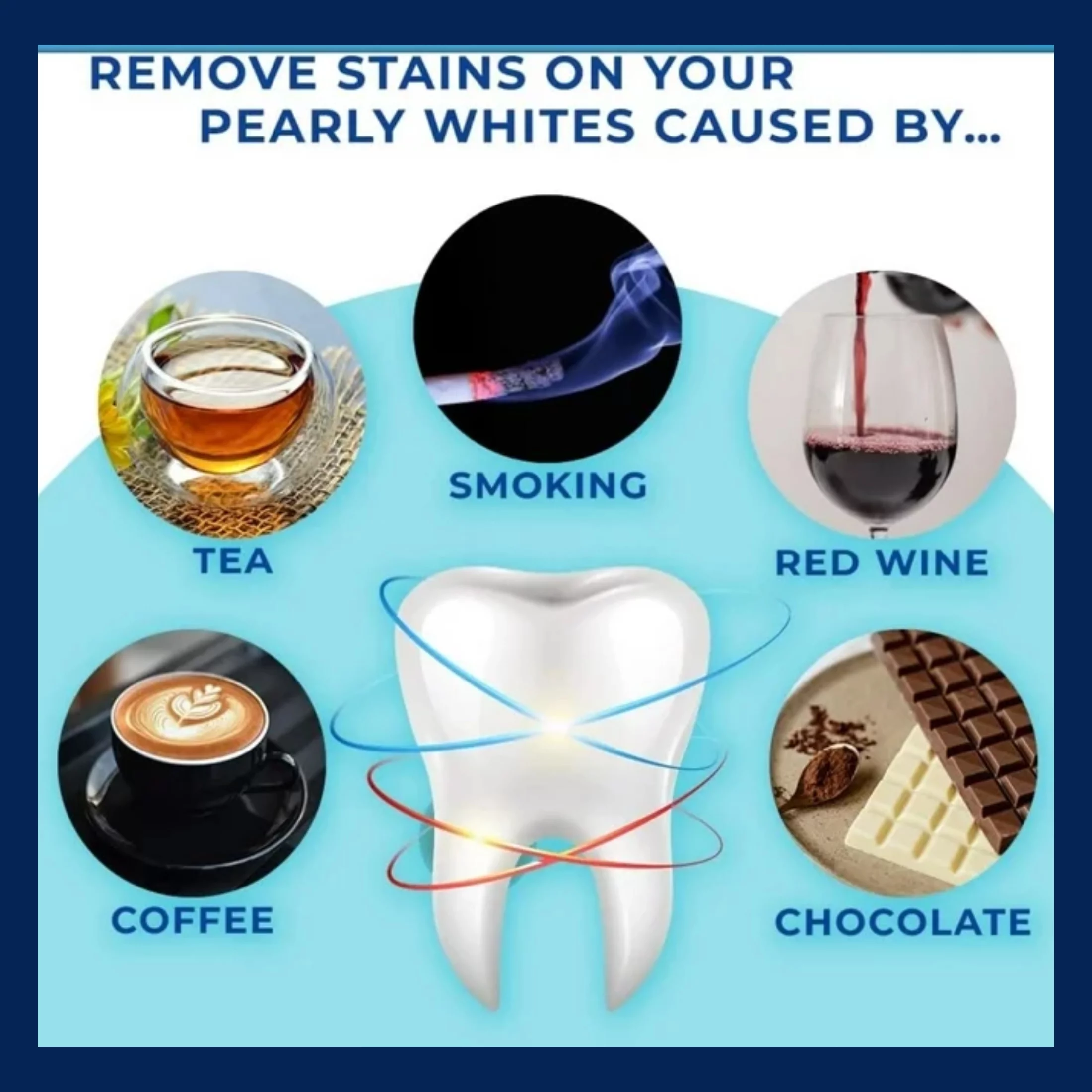 Natural White 5 Minute Teeth Tooth Whitening Kits Gel Comfort Fit Mouth Tray Effective At Home Teeth Whitening Travel Friendly Portable and Easy to Use for Men Women Oral Care 0.75oz each - Pack of 6