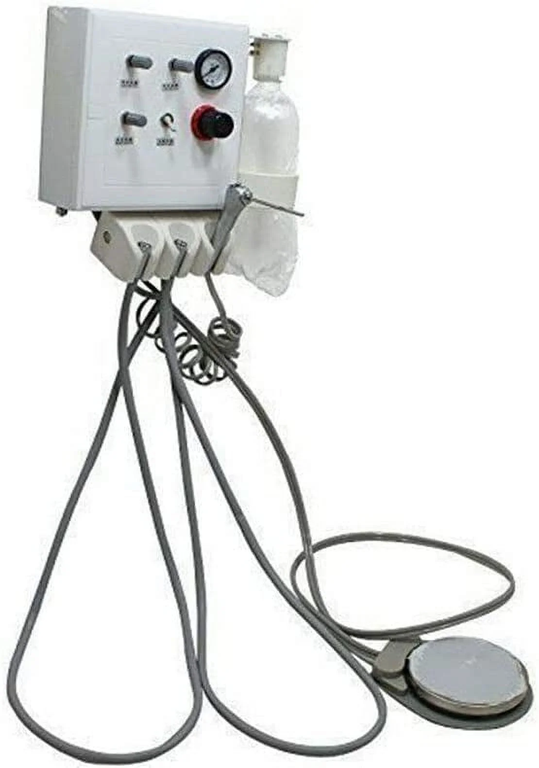 FETCOI Wall-Mouted Portable Dental Delivery Turbine Unit Work W/ Air Compressor 4 Hole