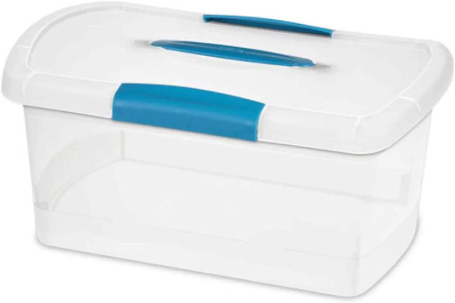 Sterilite 18748606 Medium Nesting ShowOffs Clear File Box w/Latches 18 Pack