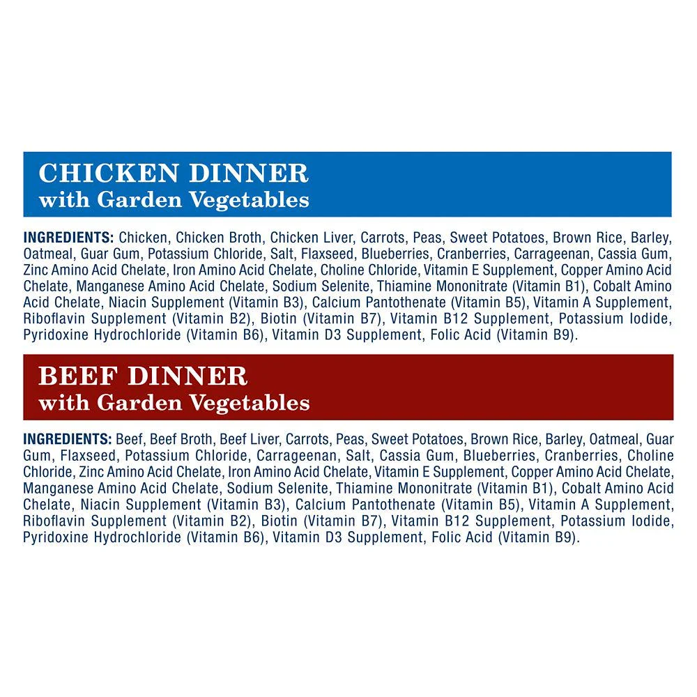 Blue Buffalo Homestyle Recipe Chicken and Beef Pate Adult Wet Dog Food Variety pk., Whole Grain, 12.5 oz. Cans (6 Pack)