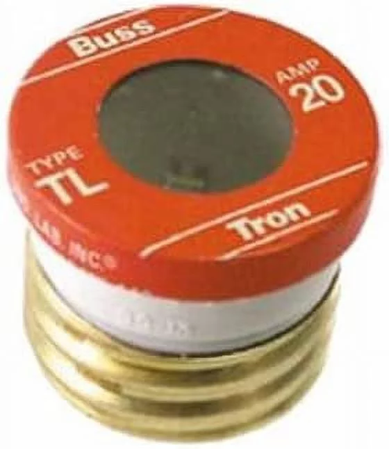 Bussmann TL-20PK4 20 Amp Time Delay, Loaded Link Edison Base Plug Fuse, 125V UL Listed, 4-Pack