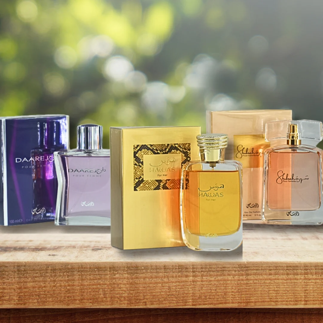 Hawas Women and, Daarej Women EDP 100ML (3.4 oZ) & Shuhrah Women EDP 90ML By RASASI