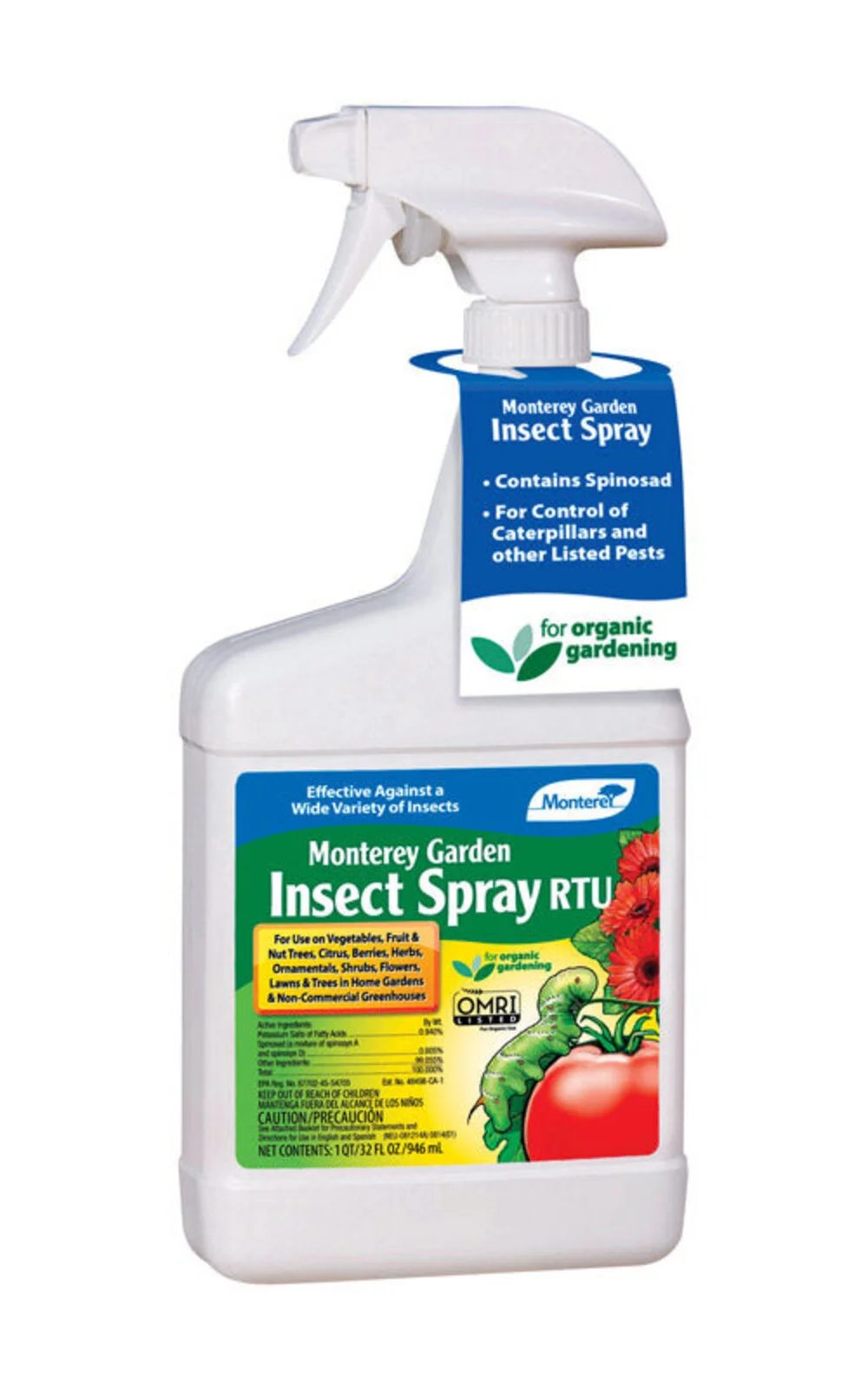 Monterey LG 6133 Garden Insect Spray with Spinosad, 32 oz