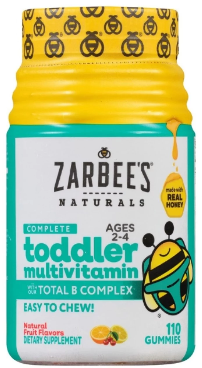 ZarBee's Naturals Toddler Complete Multivitamin Easy Chew Gummies, 110 ea (Pack of 6)