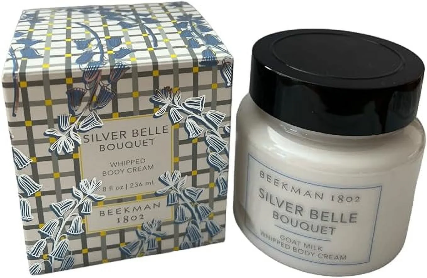 Beekman 1802 Goat Milk Whipped Body Cream 8.0 oz. - Silver Belle Bouquet -