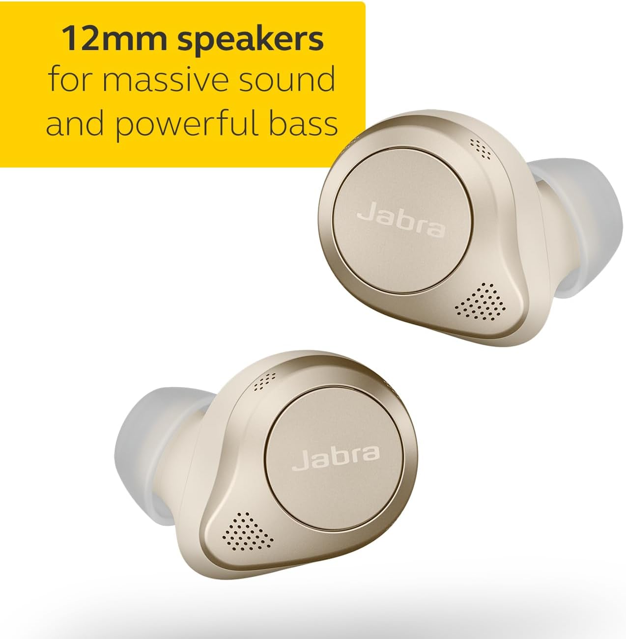 Jabra Elite 85t True Wireless Bluetooth Earbuds, Beige Refurbished