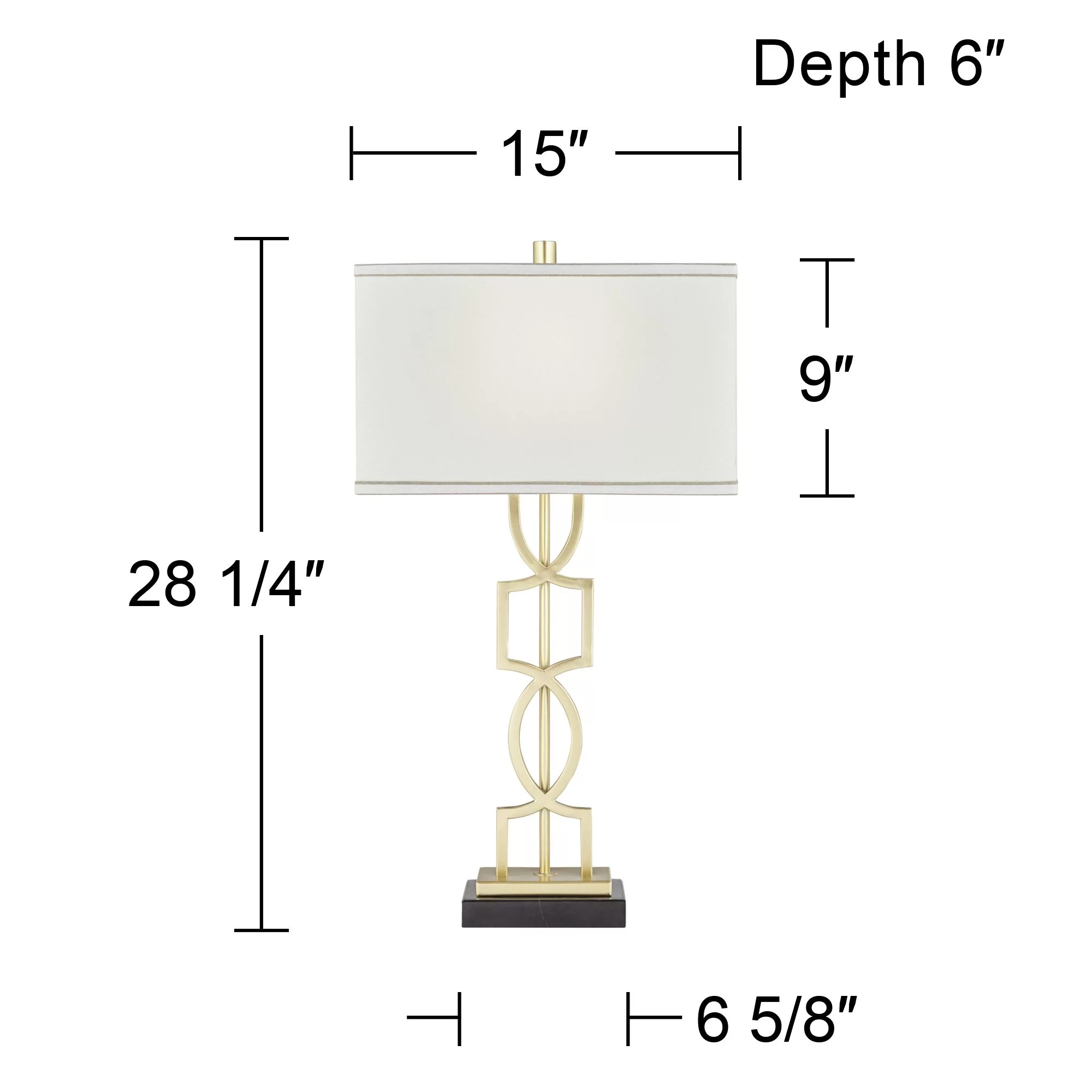 360 Lighting Modern Table Lamps 28 1/4