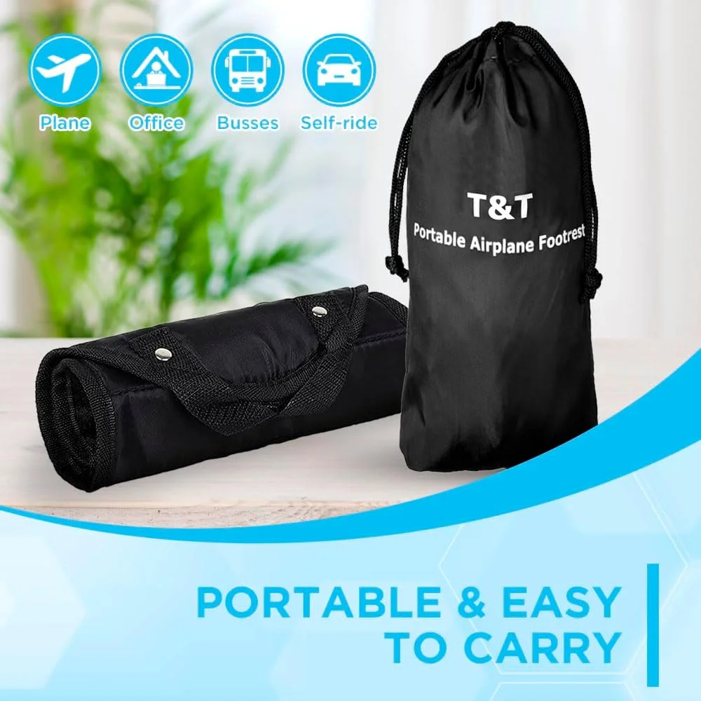 GearHill Travel Foot Rest Airplane Foot Hammock Leg Rest Flight Essentials