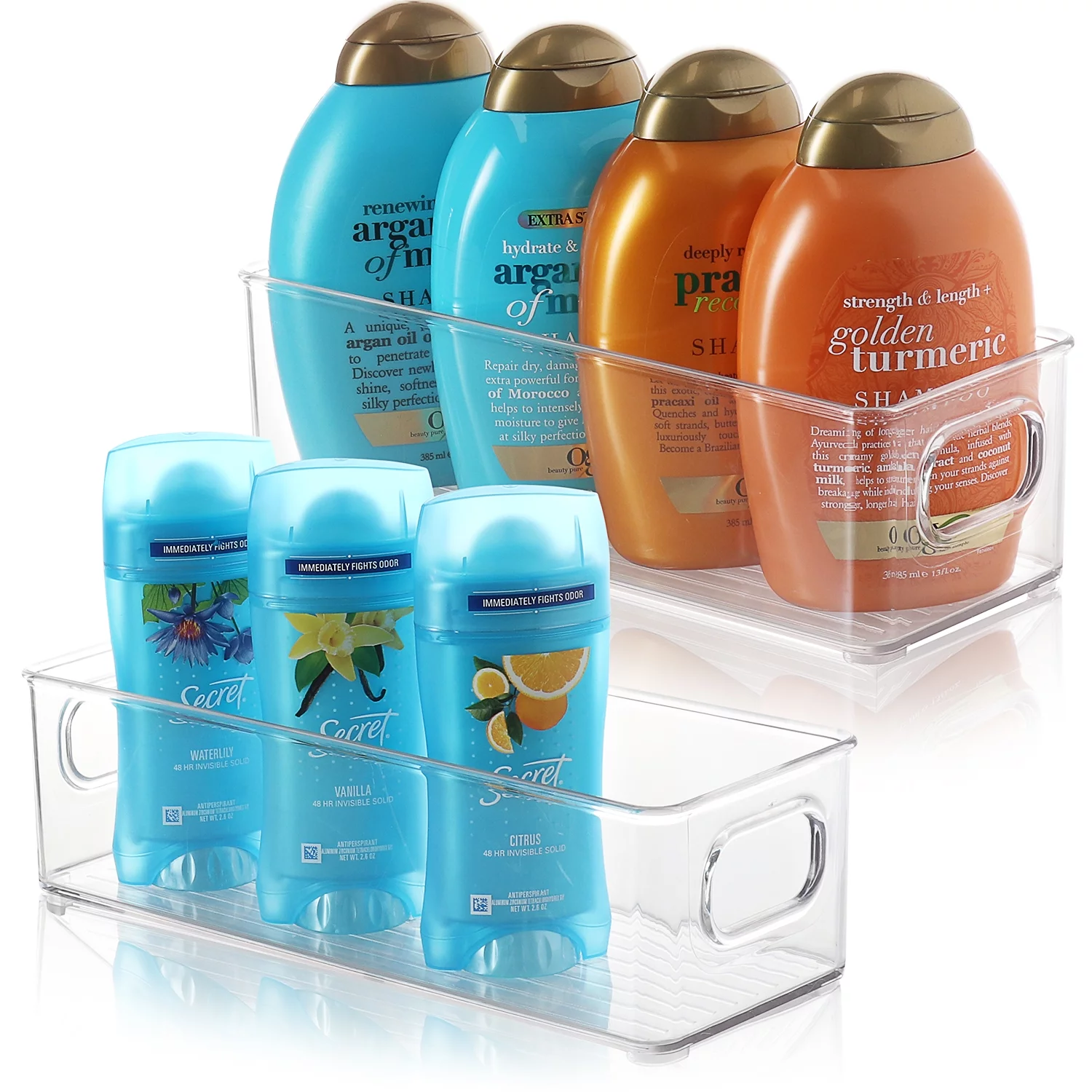 StorageBud Clear Storage Bins , 10X4X3