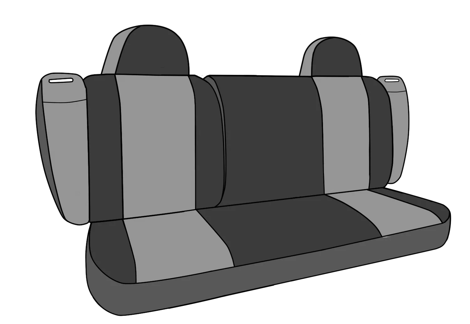 CalTrend Rear 40/60 Split Back & Solid Cushion Mossy Oak Seat Covers for 2020-2022 Nissan Sentra - NS397-78MB New Brake Up Insert with Black Trim