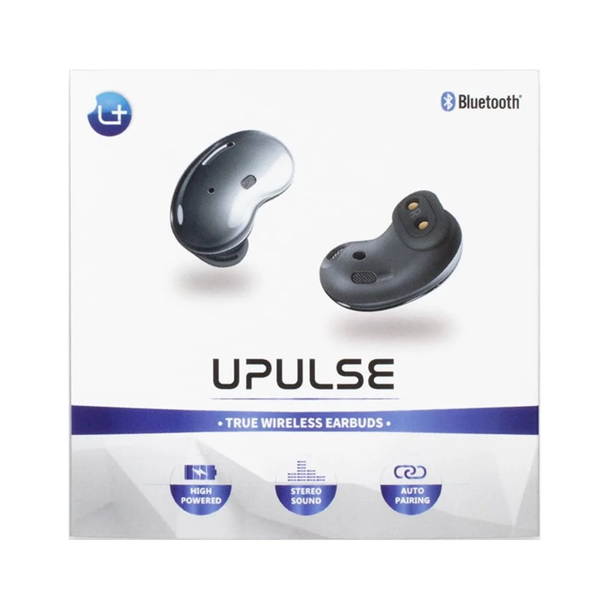 UPLUS 5.3 Wireless Bluetooth Earbuds Headset with Charging Case, Noise Cancelling, Android and iPhone