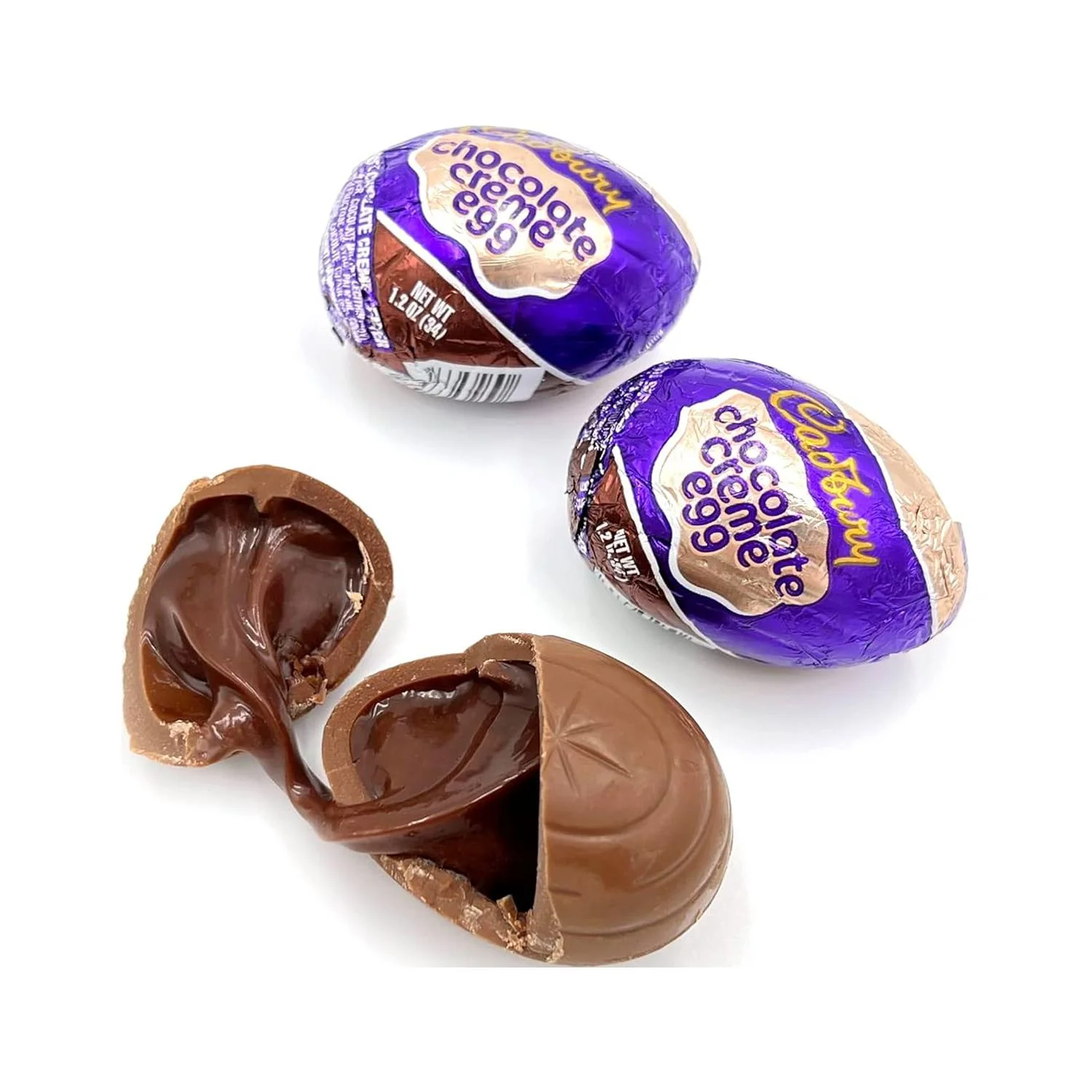 CADBURY CHOLATE CREME EGGS, Milk Cholate Filled Creamy Cholate Candy, 1.2 Ounce Egg (42 unt Pack)