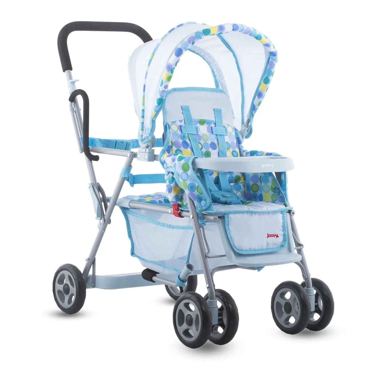 joovy Toy Caboose Baby Doll Stroller, Blue Dot