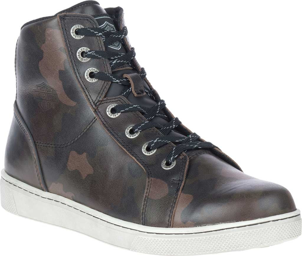 Men's Harley-Davidson Bateman Motorcycle Boot Camo Full Grain Leather 8 M