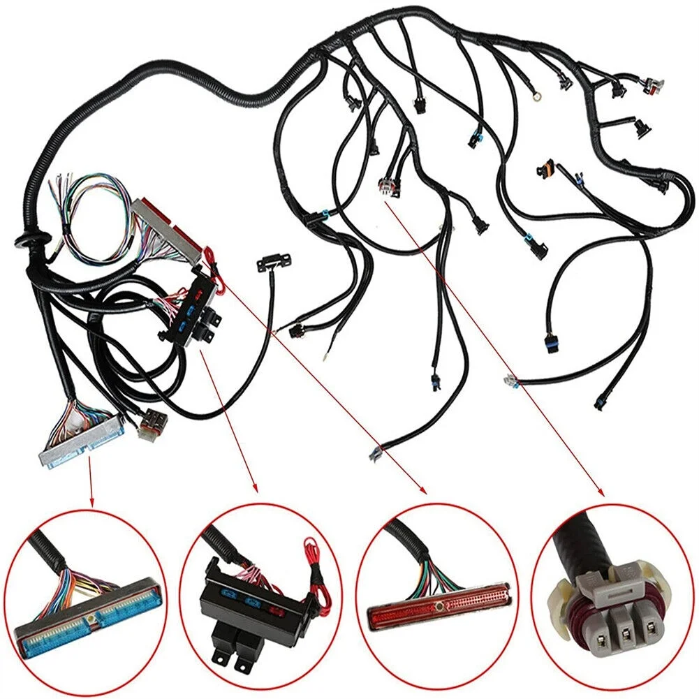 Fit 03-07 LS3 Vortec Standalone Wire Harness Drive By Wire 4L60E 4.8 5.3 6.0 DBW