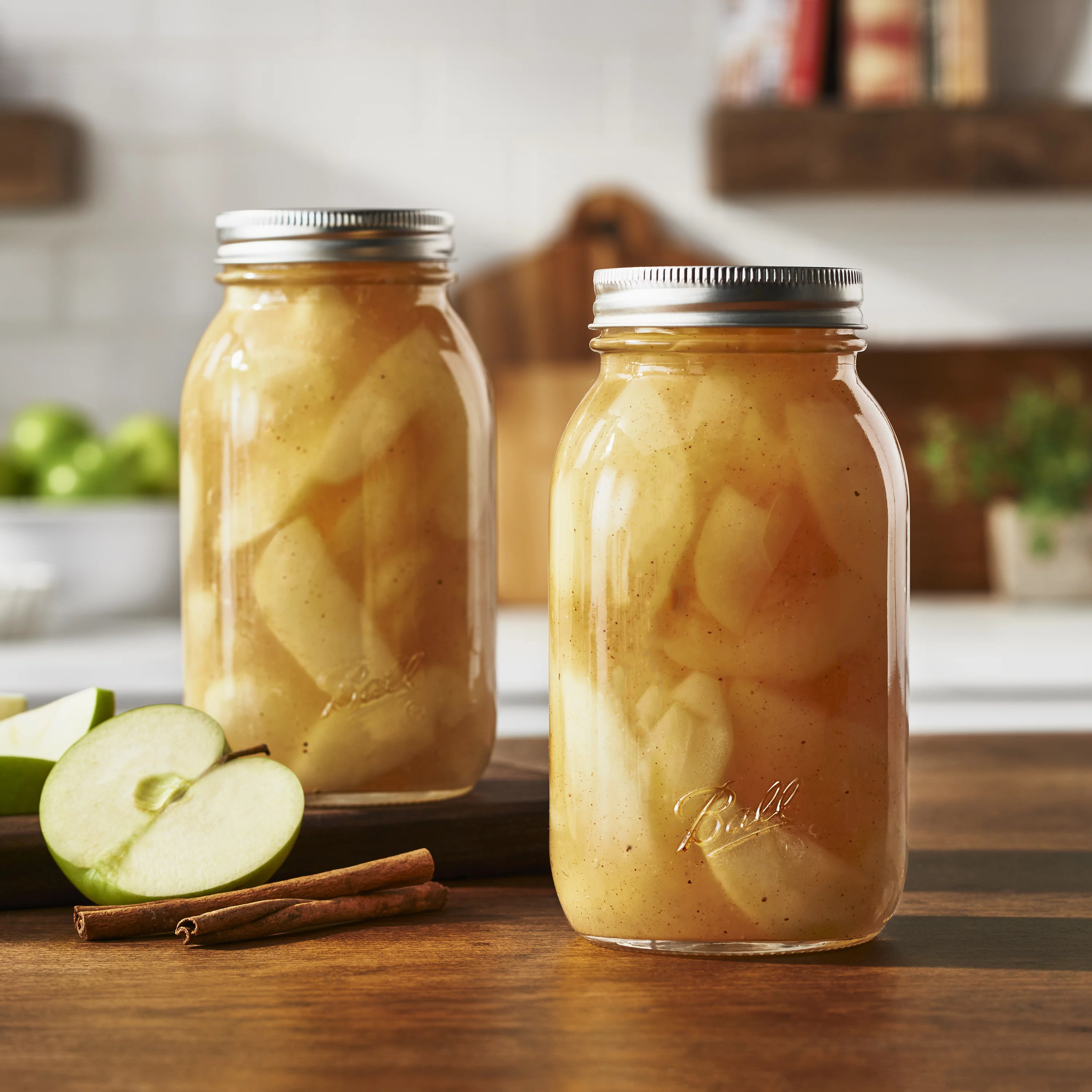 Ball, Smooth-Sided Glass Mason Jars with Lids & Bands, Wide Mouth, 32 oz, 12 Count