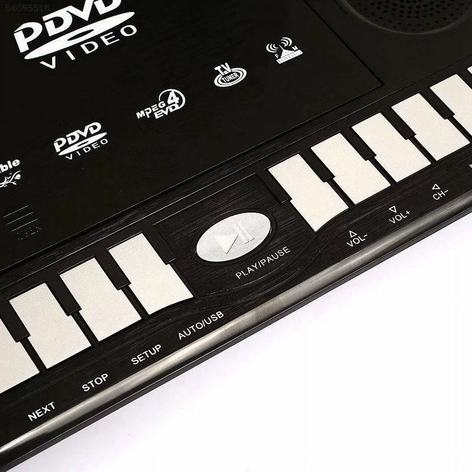 VicTsing 13.9 Inches Portable Mobile DVD HD Player 270 Swivel Screen with Game FM TV Function Black