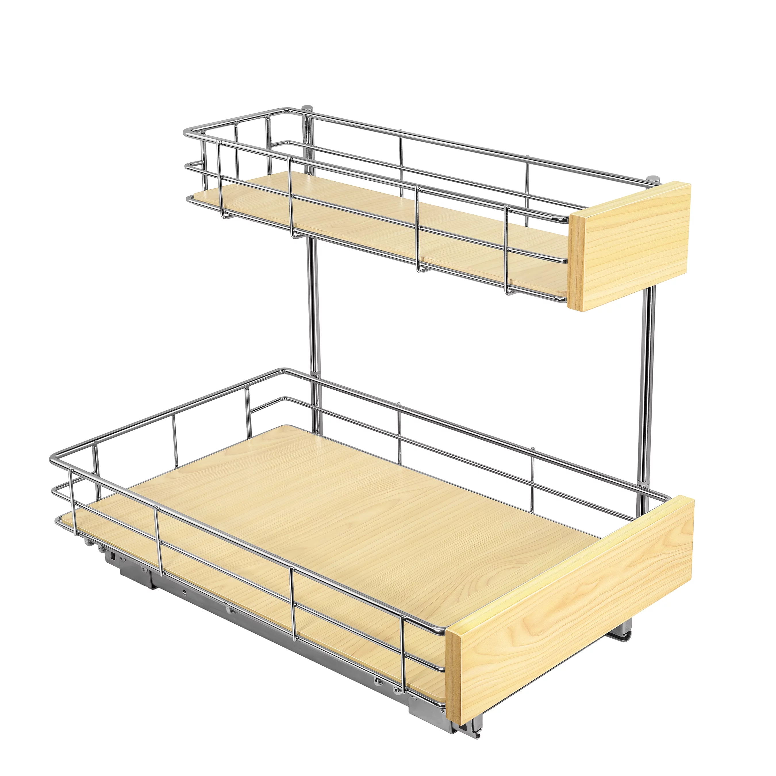 LYNK PROFESSIONAL® SELECT™ Slide Out Under Sink Cabinet Organizer - Lifetime Ltd Warranty- Slide Out Drawers for Kitchen Cabinets - Sliding Pantry Shelves - Roll Out Shelf for Pots, Pans 11.5