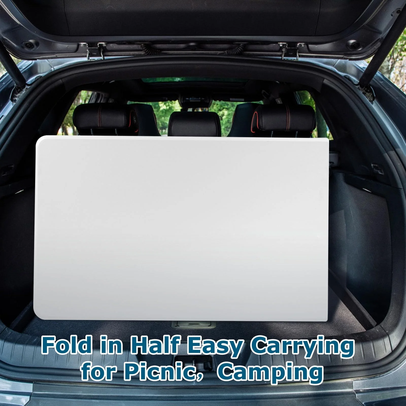 VTOY 6FT Folding Table White Plastic Folding Table Portable Long Foldable Tables Indoor Outdoor Picnic Camping Fold Table 6 Foot Party Table (4ft, 6ft, 8ft)