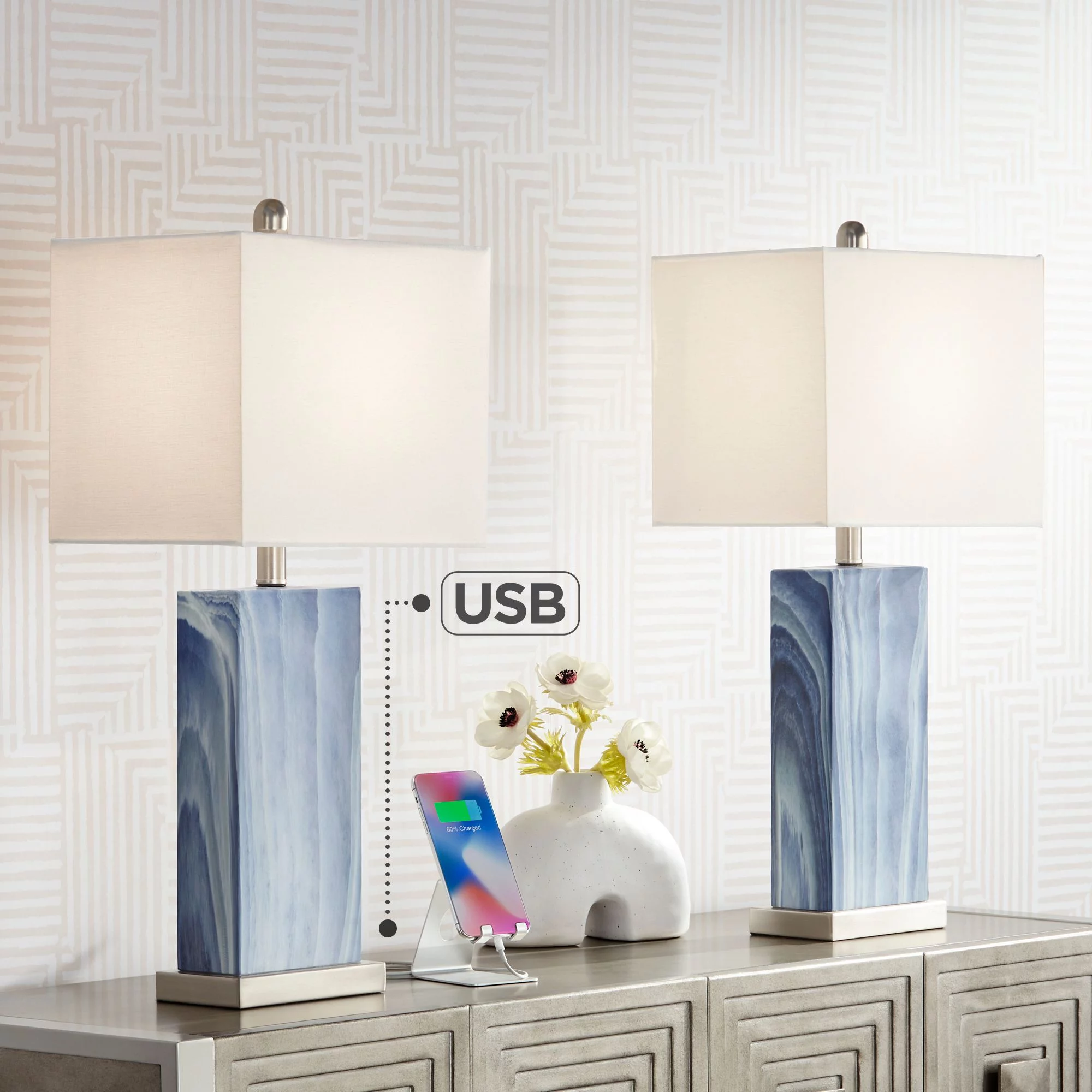 360 Lighting Connie Modern Table Lamps 25