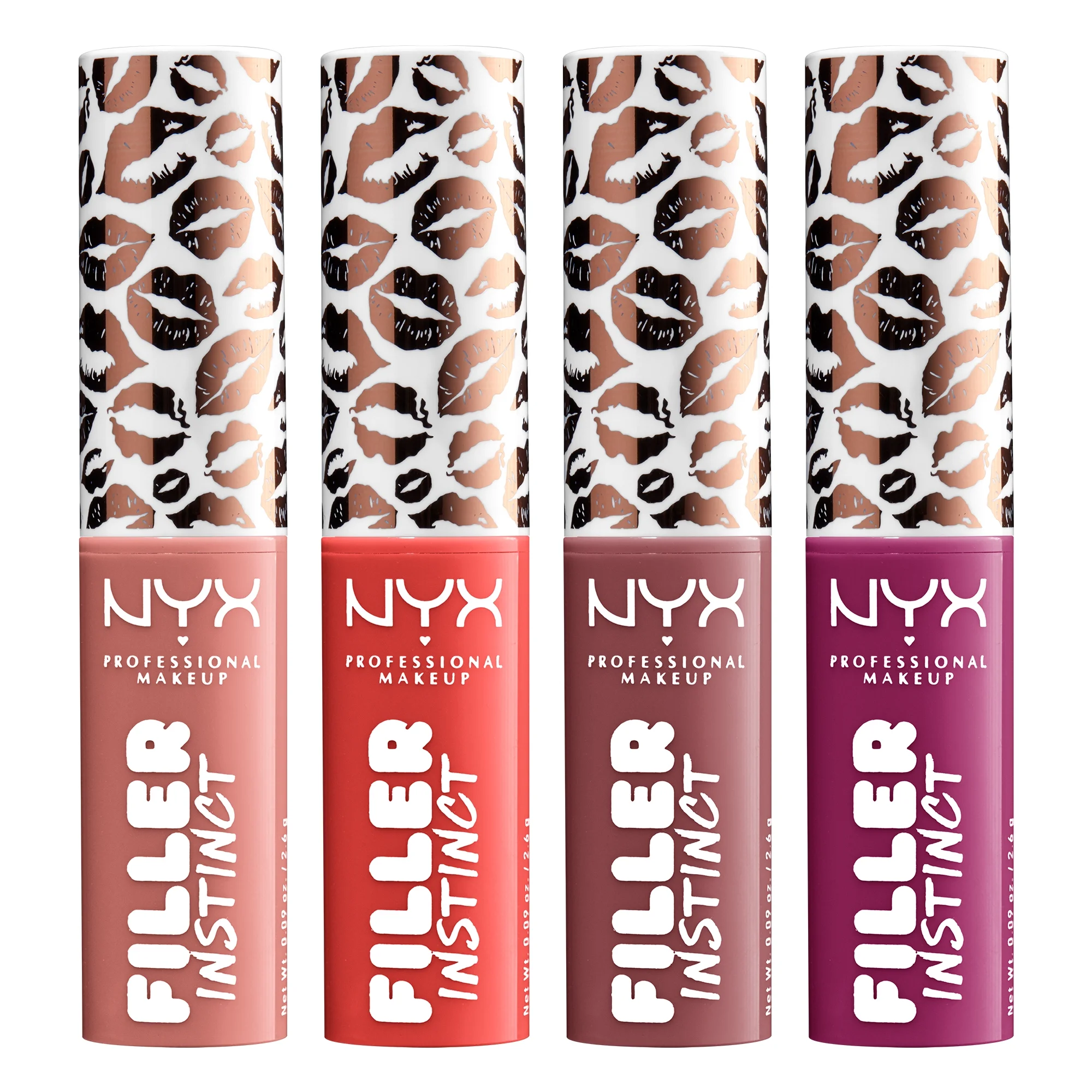 NYX Professional Makeup Filler Instinct Sheer Plumping Lip Balm, Hydrating formula, infused with Hyaluronic Acid and Ginger, Beach Casual