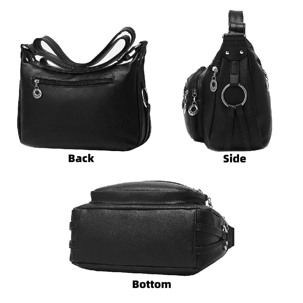 MINTEGRA Women Crossbody Bag Leather Handbag Pocketbook Lightweight Shoulder Purse