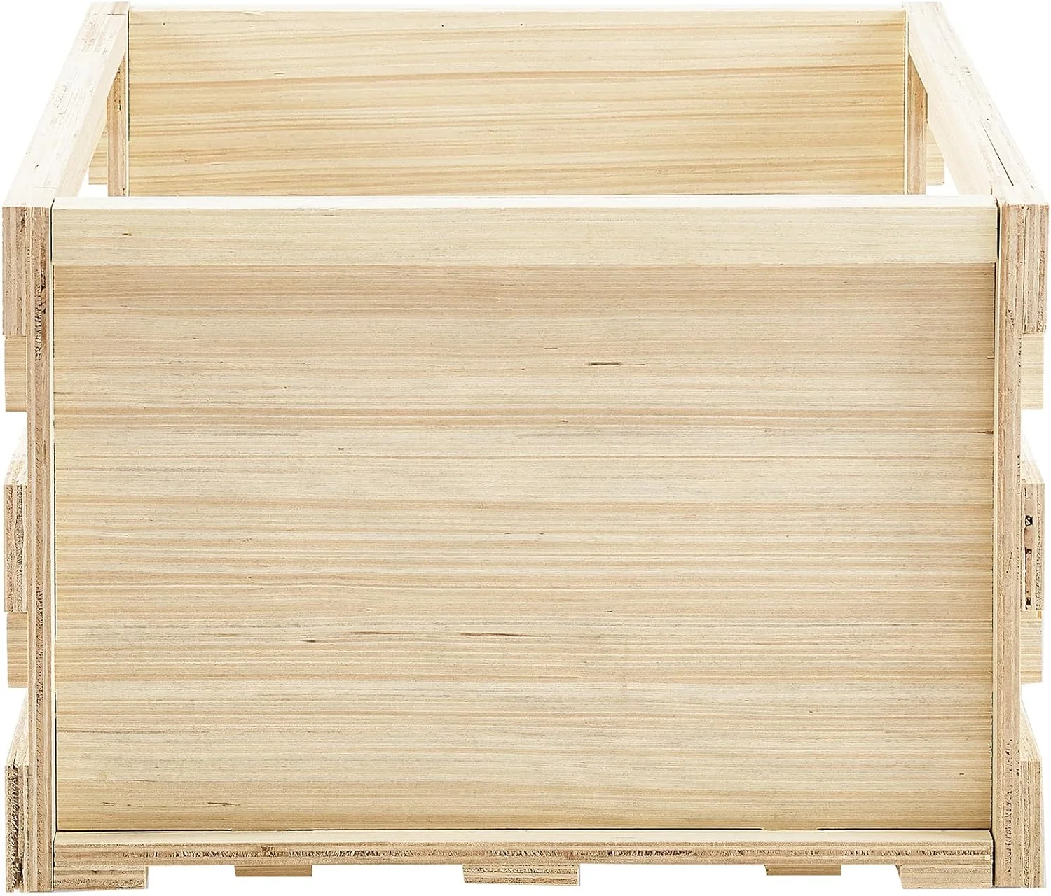 Crosley AC1050A-NA Tool-Less embly Record Storage Crate, Natural