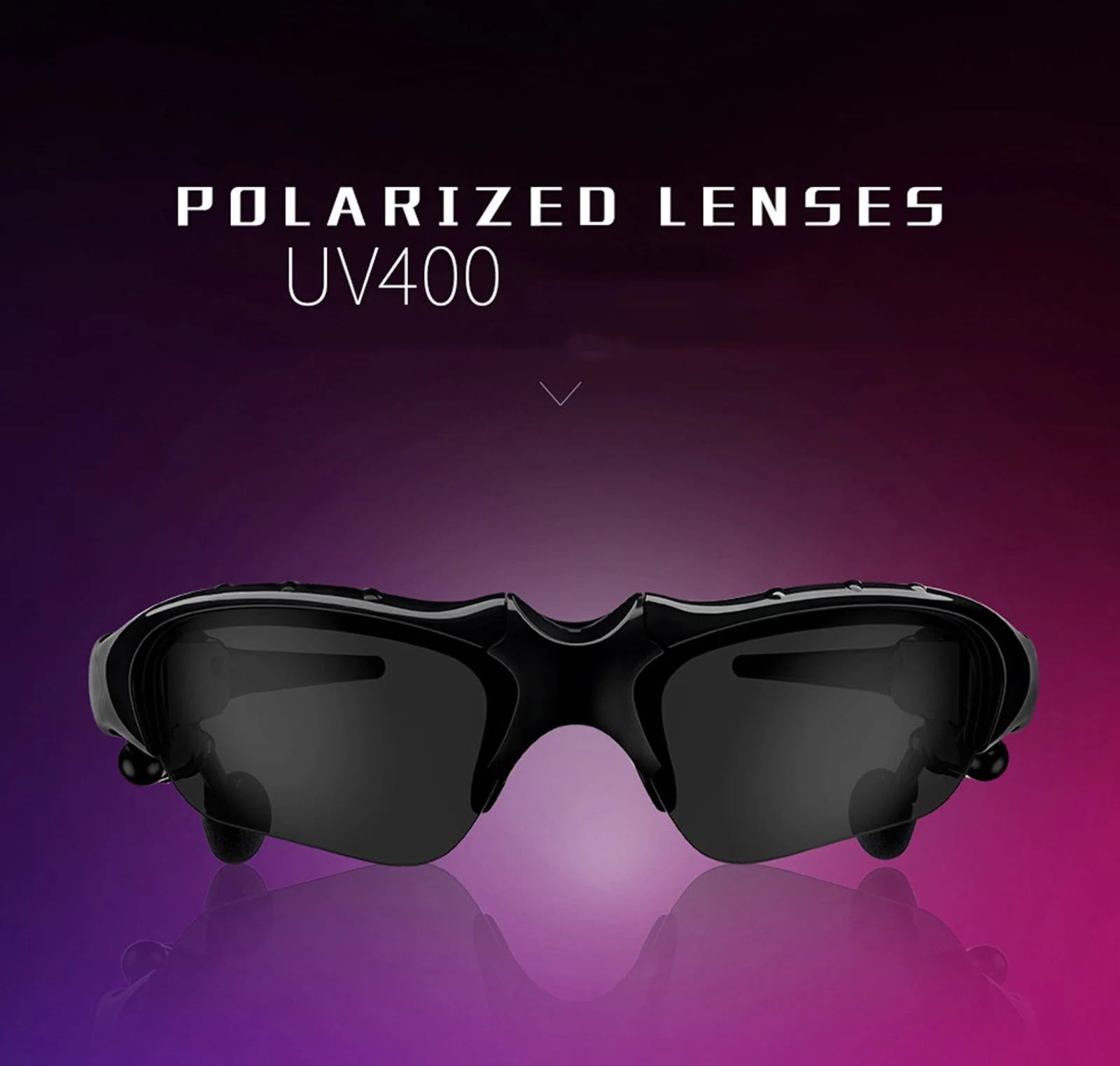 YHAIOGS Bluetooth Earpiece for Cell Phone Sunglasses with Bluetooth Headphone Inear Headphones Polarized Sunglasses Headset Earbuds Wireless Headphone with Mic