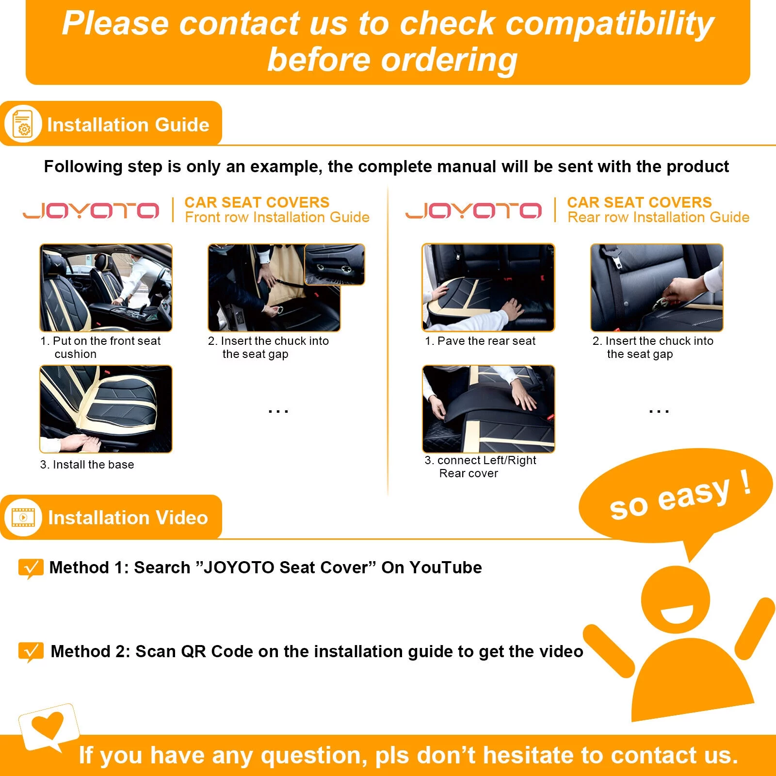 For Honda Civic CR-V Insight Accord Crosstour Car Seat Covers, Waterproof 5 Seats Full Set Leather Cushion Protector Black + Red