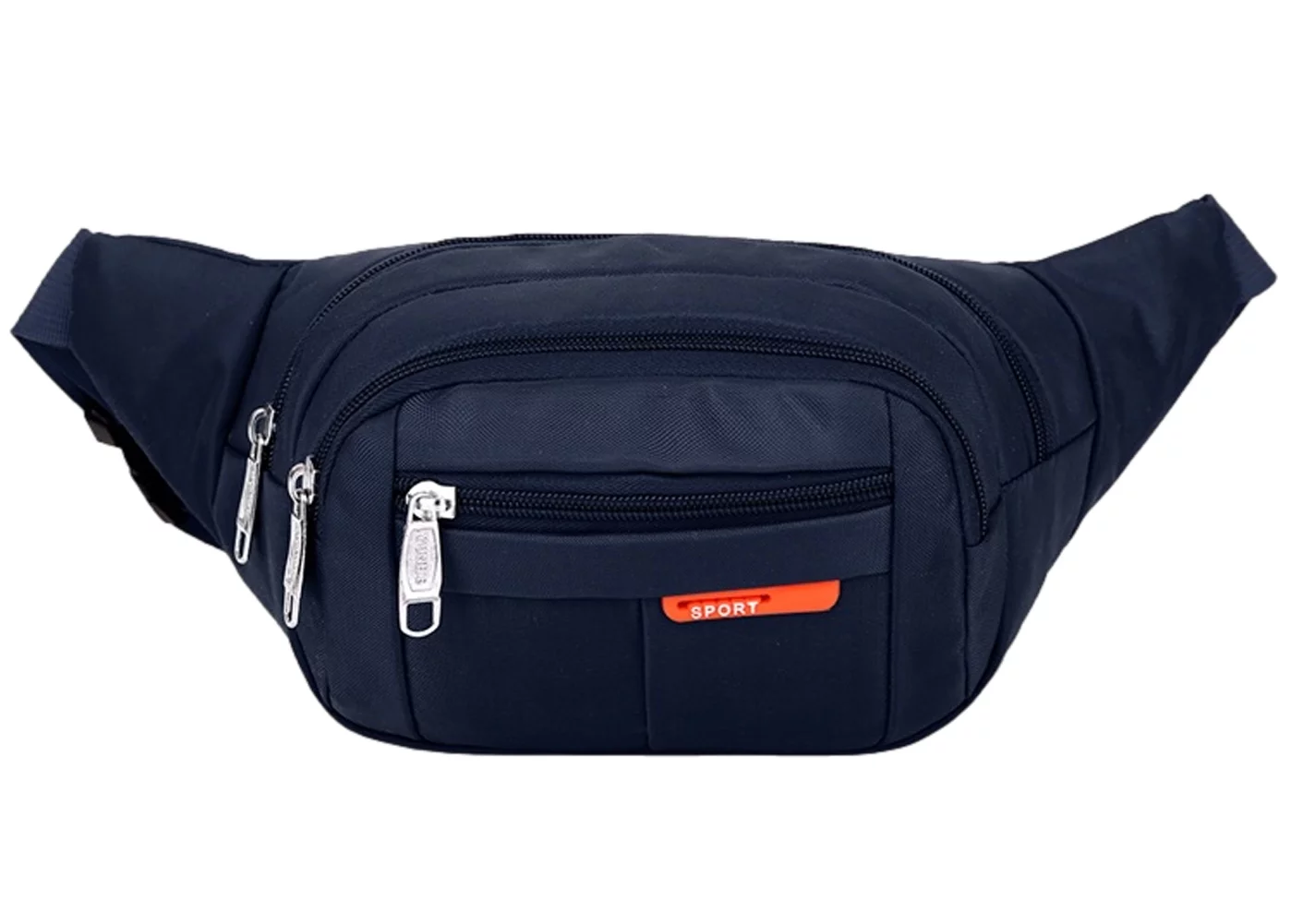 PacificPlex Womens Unisex Nylon Canvas Fanny Pack Waist Money Belt Travel Bag (Black), Black,