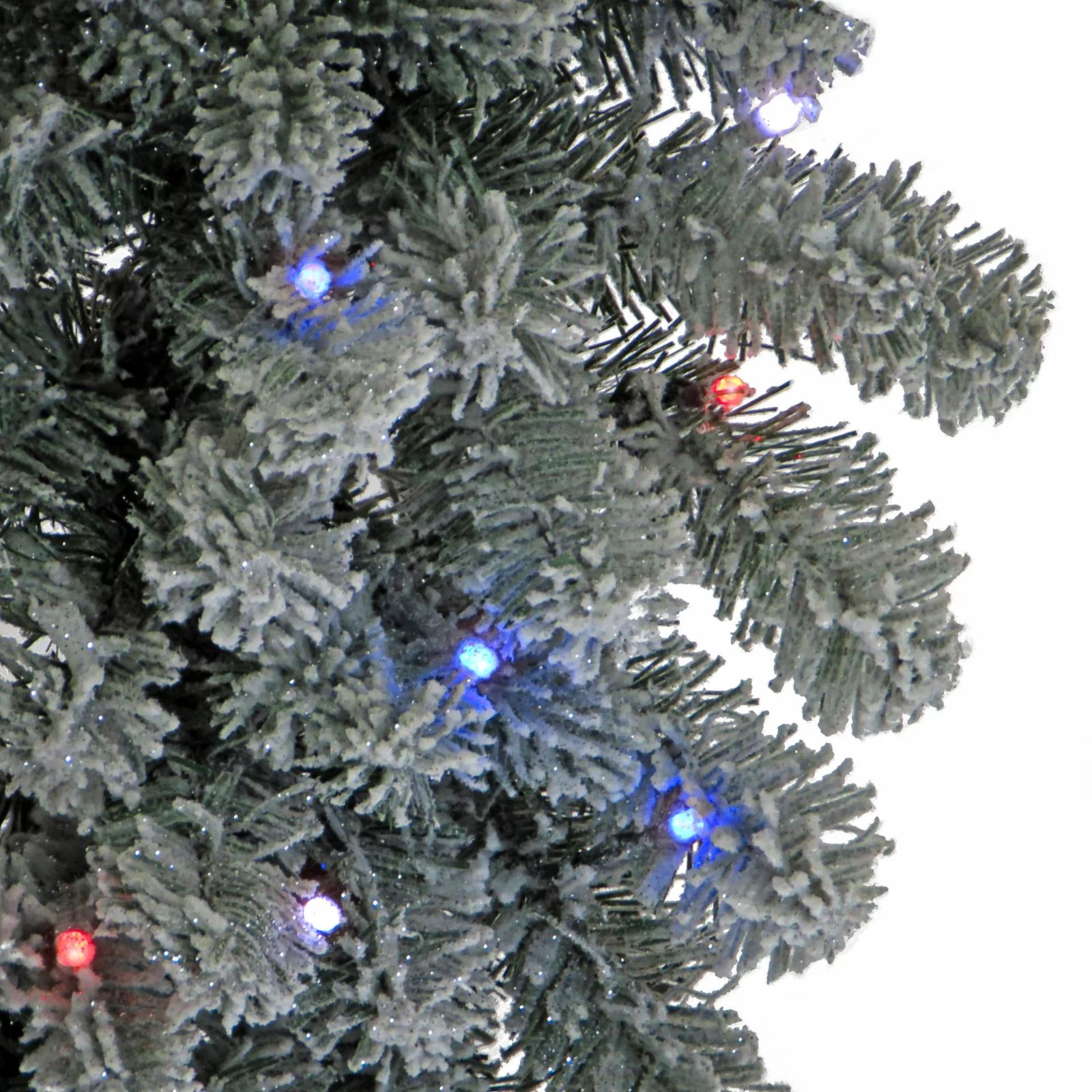 National Tree Company 4 ft. Snowy Sheffield Spruce Entrance Tree with Twinkly™ LED Lights