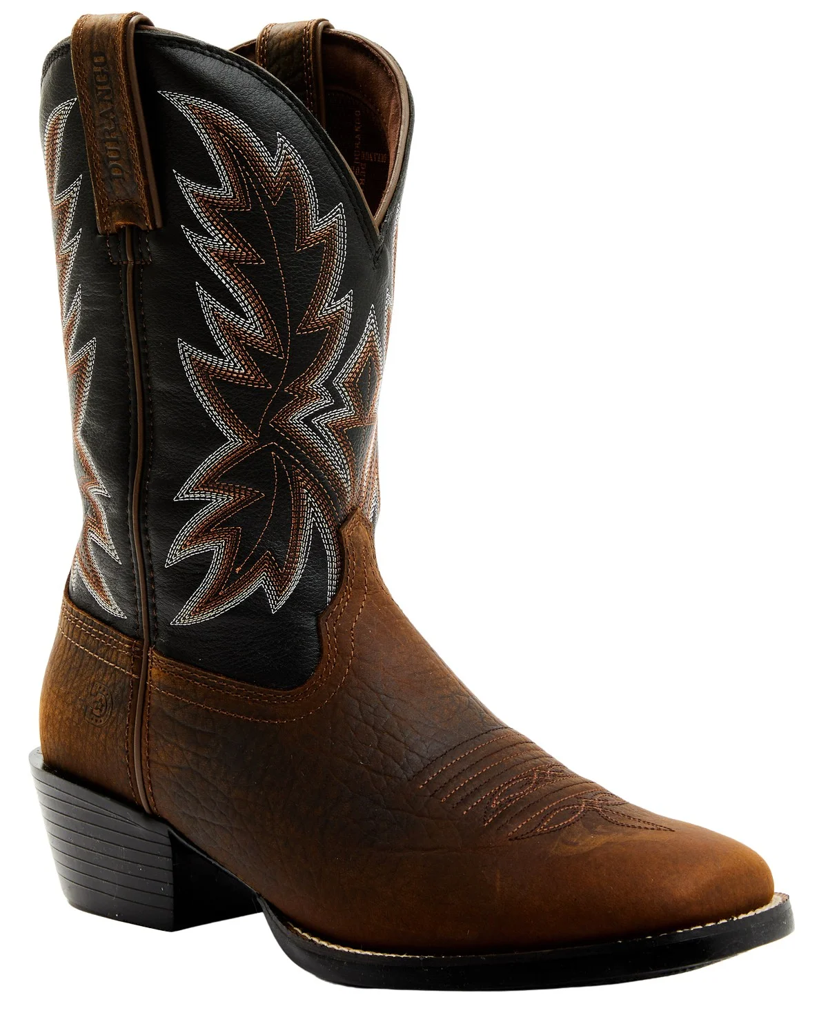 Durango Men's Westward Roughstock Western Performance Boot Broad Square Toe Dark Brown 9.5 D(M) US