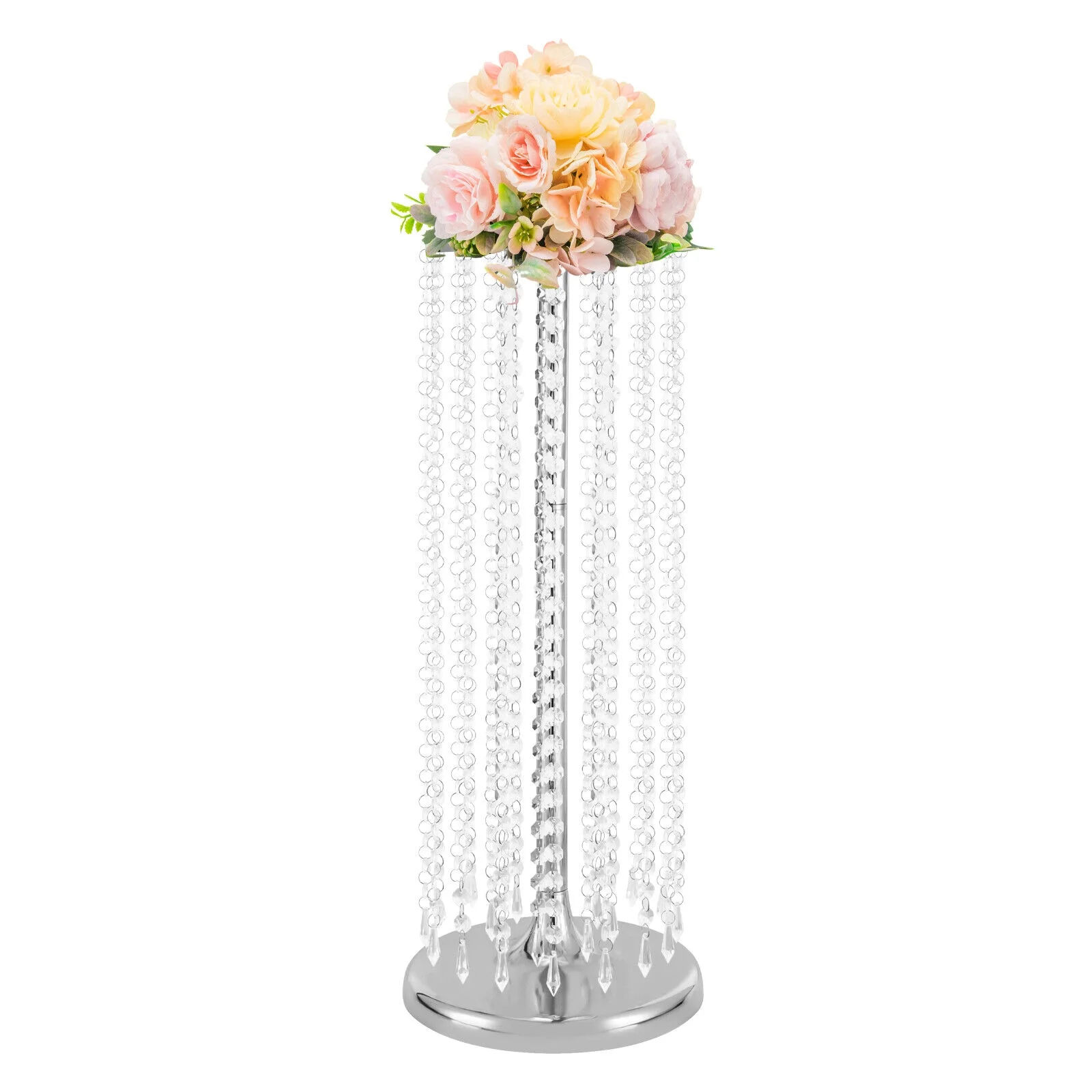 Miumaeov 10 Packs 23.6inch Tall Wedding Centerpieces Flower Vases Stand Crystal Flower Arrangements Decor