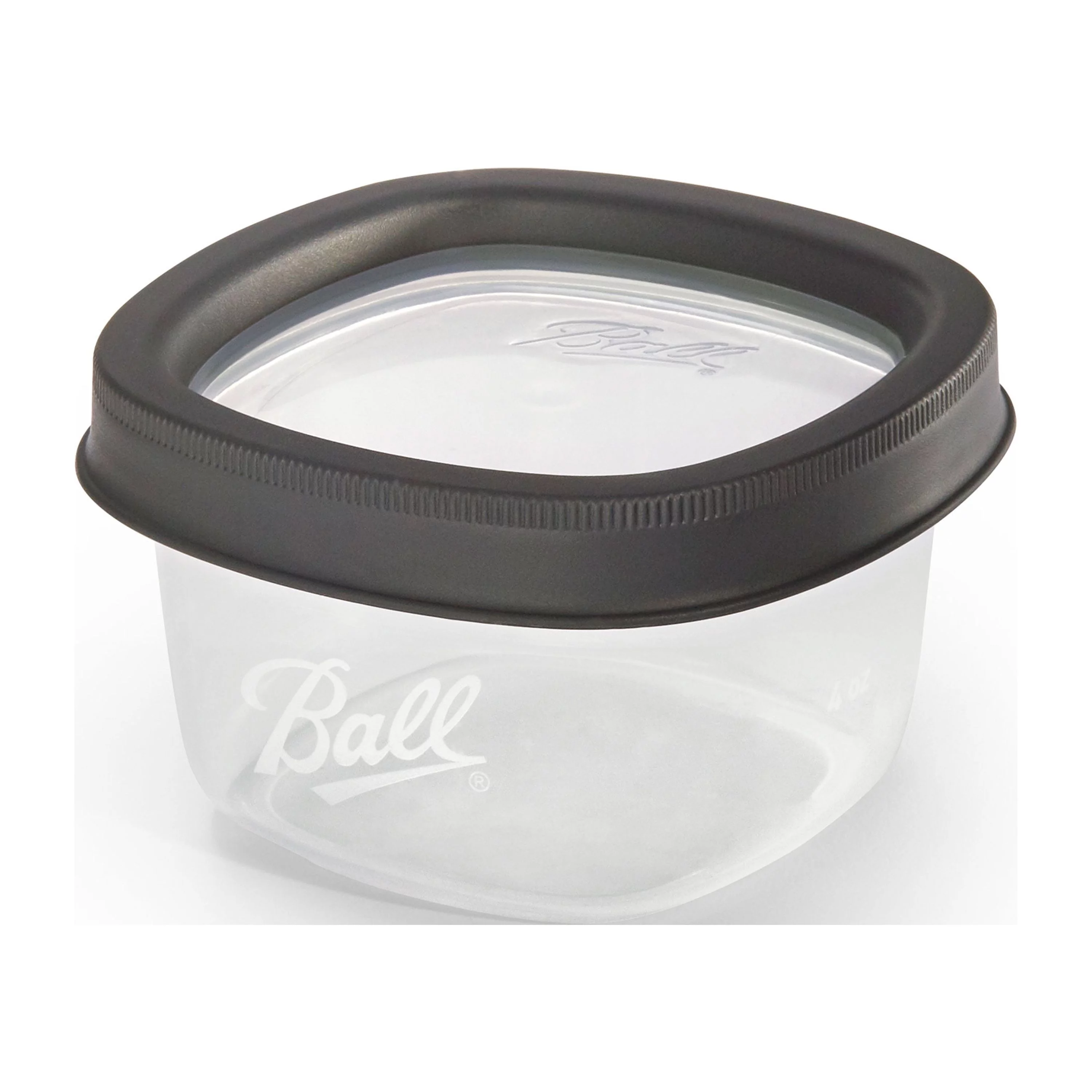 Ball, Freezer Jars, Plastic, Grey, 8 oz, 3 Count