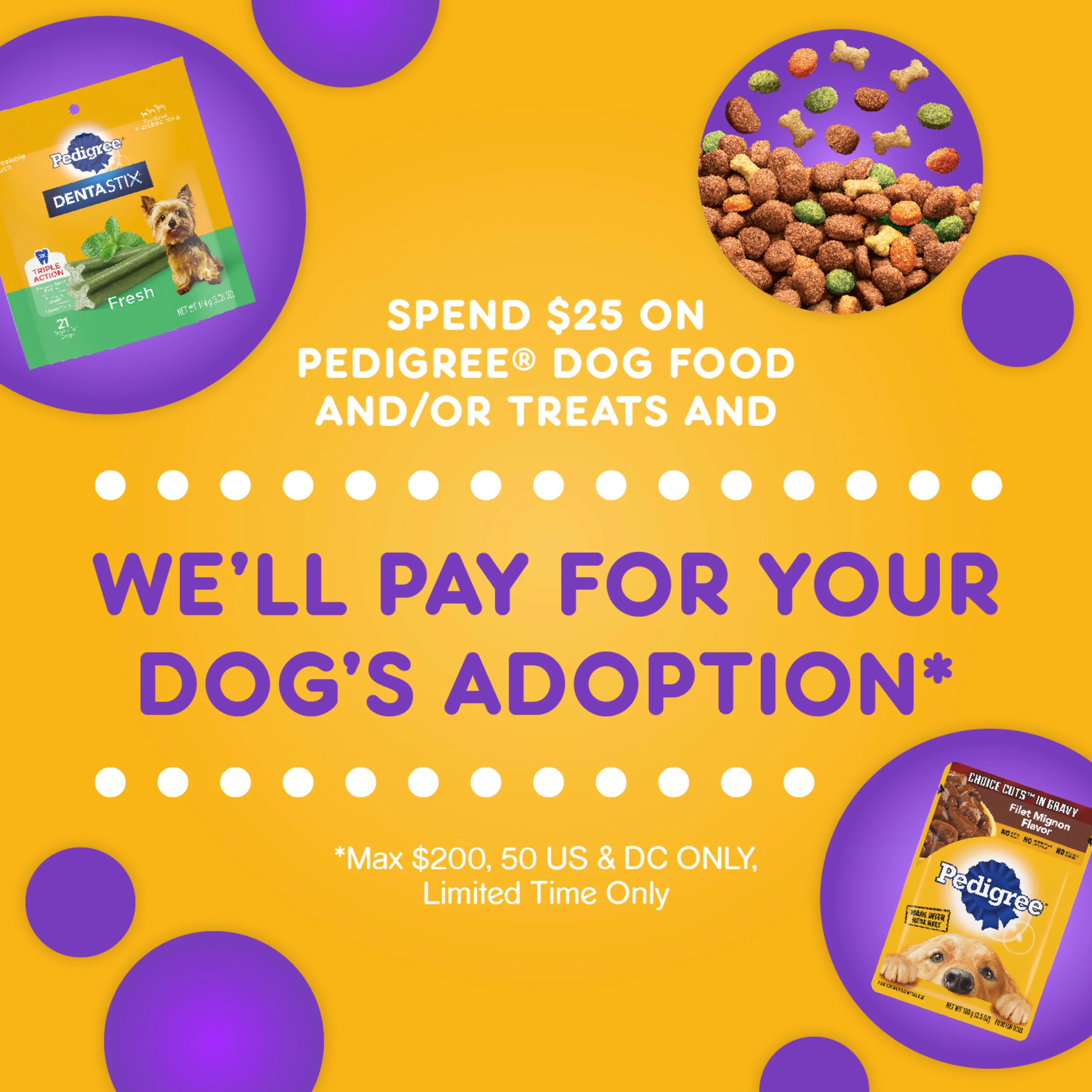 PEDIGREE For Big Dogs Adult Complete Nutrition Large Breed Dry Dog Food Roasted Chicken, Rice & Vegetable Flavor Dog Kibble, 40 lb. Bag